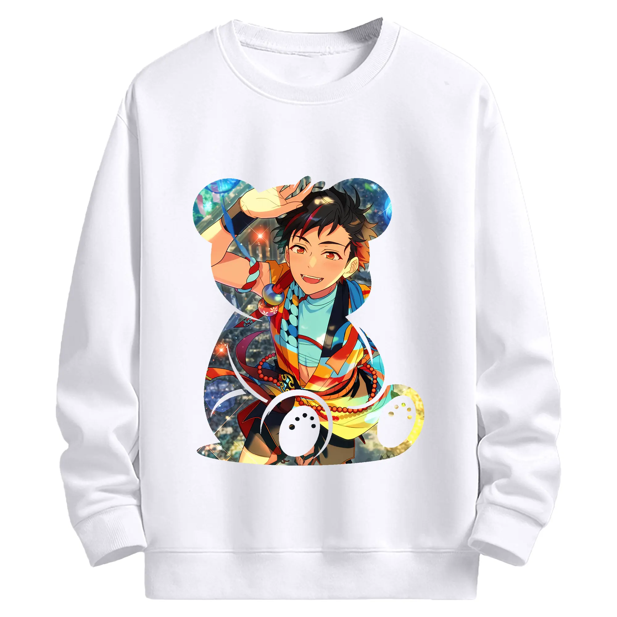 あんさん ぶる グッズ 流星隊 南雲鉄虎 - 高品質 クルーネック スウェット ・ コットン59％ ポリエステル41％ ・ ユニセックス 長袖 トレーナー ・ カジュアル デイリー スポーツ 散歩用