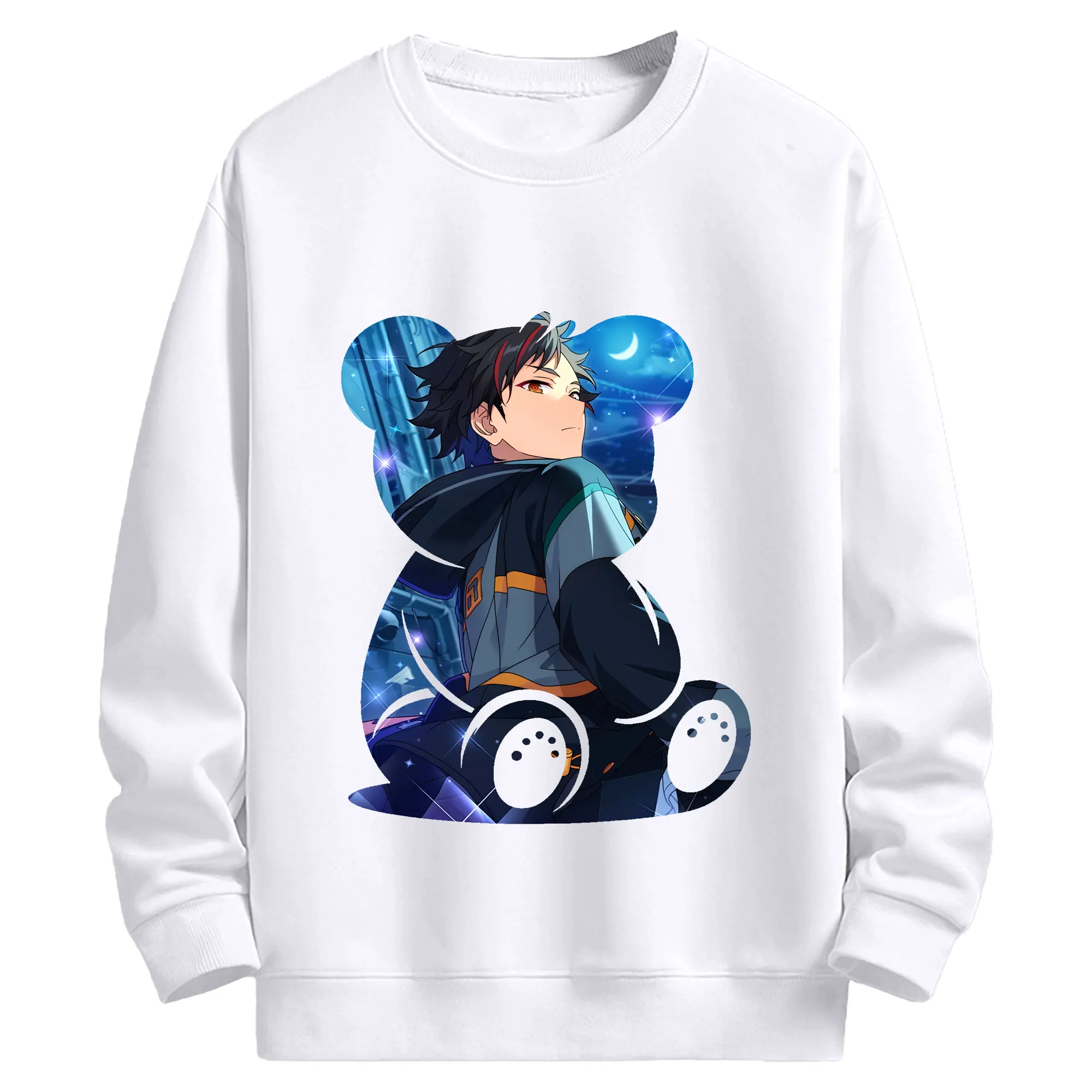 あんさん ぶる グッズ 流星隊 南雲鉄虎 - 高品質 クルーネック スウェット ・ コットン59％ ポリエステル41％ ・ ユニセックス 長袖 トレーナー ・ カジュアル デイリー スポーツ 散歩用
