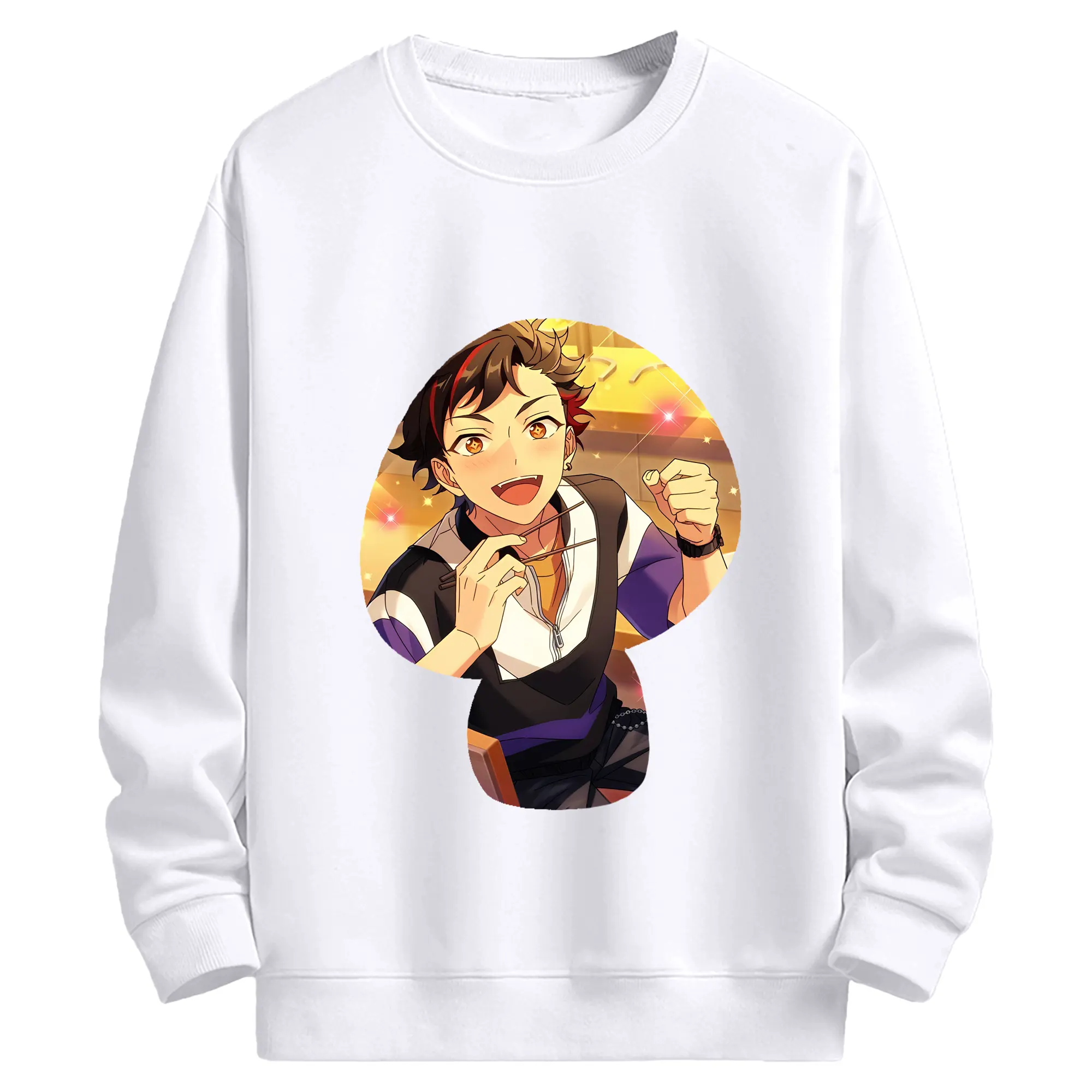 あんさん ぶる グッズ 流星隊 南雲鉄虎 - 高品質 クルーネック スウェット ・ コットン59％ ポリエステル41％ ・ ユニセックス 長袖 トレーナー ・ カジュアル デイリー スポーツ 散歩用