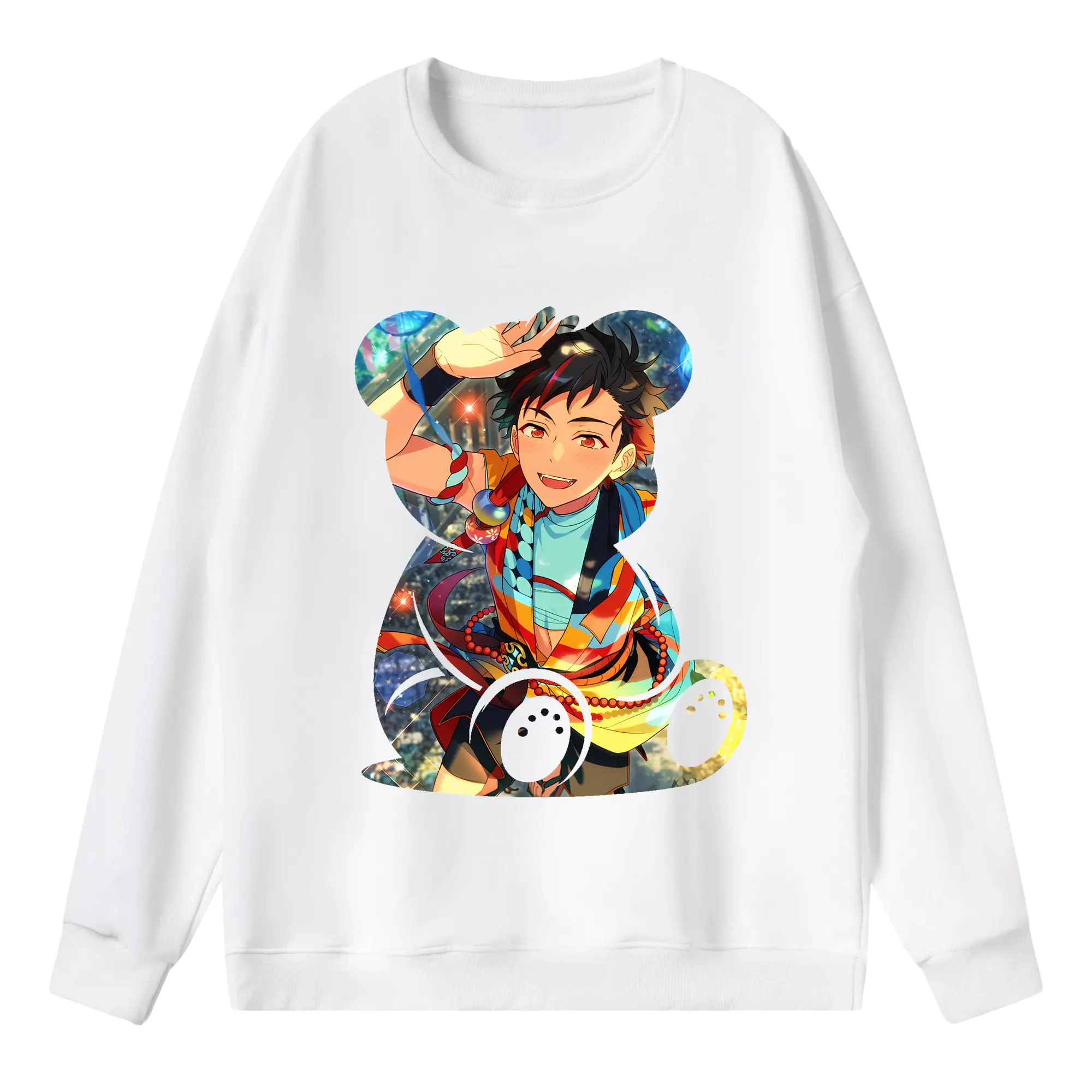 あんさん ぶる グッズ 流星隊 南雲鉄虎 - 薄手 クルーネック スウェット 裏毛260g · ポリエステル 春秋向け カジュアル 男女兼用 · トレーナー デイリー スポーツ 散歩に最適