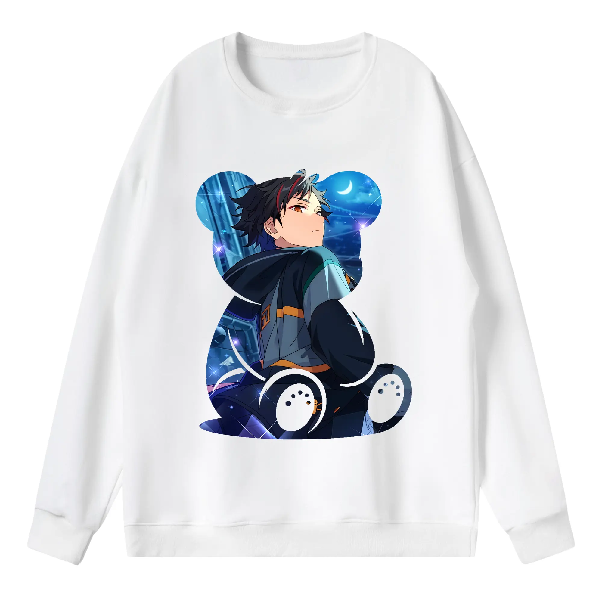 あんさん ぶる グッズ 流星隊 南雲鉄虎 - 薄手 クルーネック スウェット 裏毛260g · ポリエステル 春秋向け カジュアル 男女兼用 · トレーナー デイリー スポーツ 散歩に最適