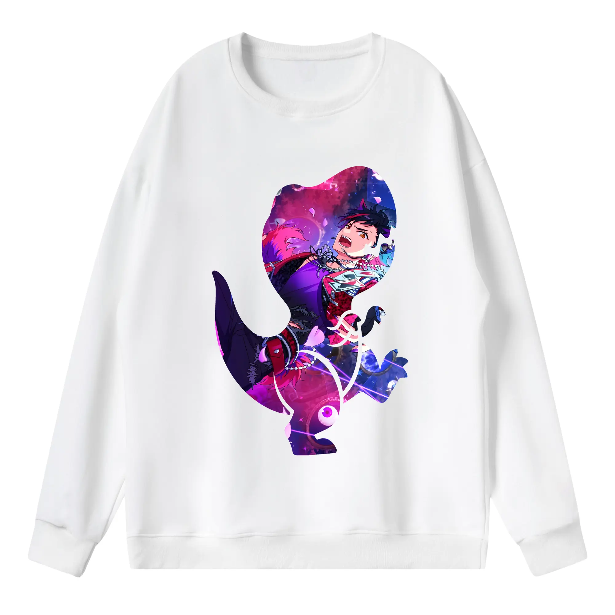 あんさん ぶる グッズ 流星隊 南雲鉄虎 - 薄手 クルーネック スウェット 裏毛260g · ポリエステル 春秋向け カジュアル 男女兼用 · トレーナー デイリー スポーツ 散歩に最適