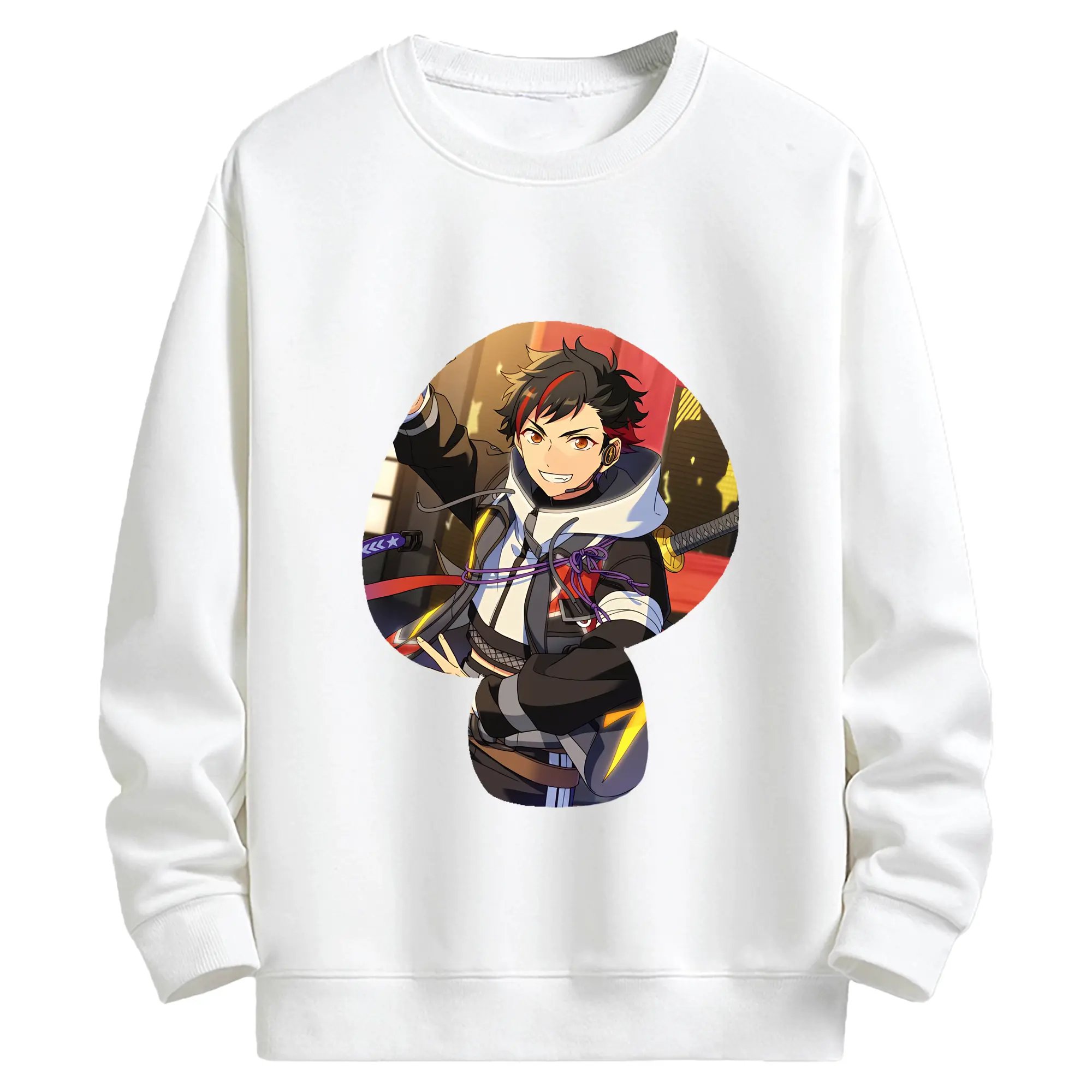 あんさん ぶる グッズ 流星隊 南雲鉄虎 - キッズ クルーネックスウェットシャツ ・ フロントプリント ・ 綿80％ ポリエステル20％ ・ 快適 通学 スポーツ 日常使い お散歩用