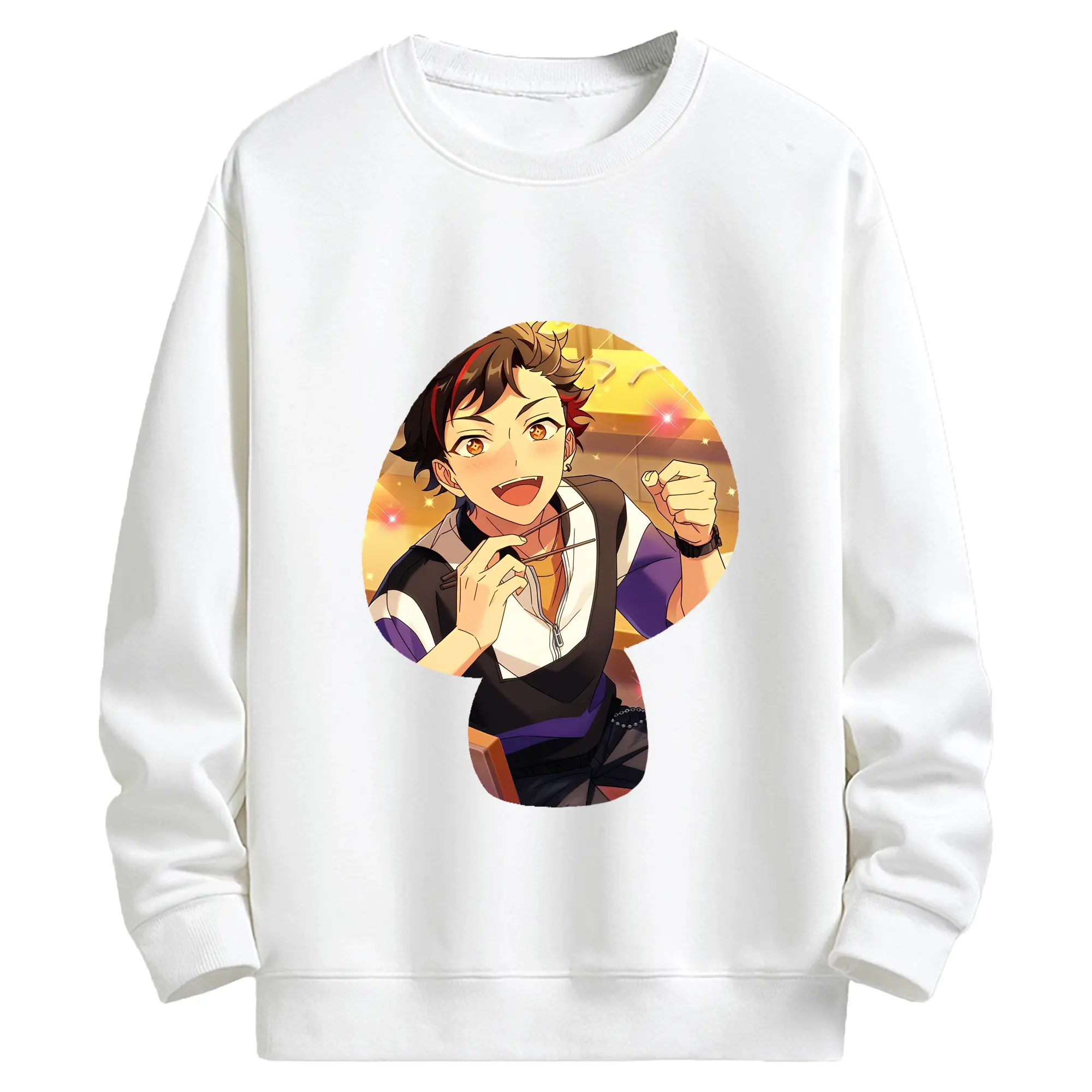 あんさん ぶる グッズ 流星隊 南雲鉄虎 - キッズ クルーネックスウェットシャツ ・ フロントプリント ・ 綿80％ ポリエステル20％ ・ 快適 通学 スポーツ 日常使い お散歩用