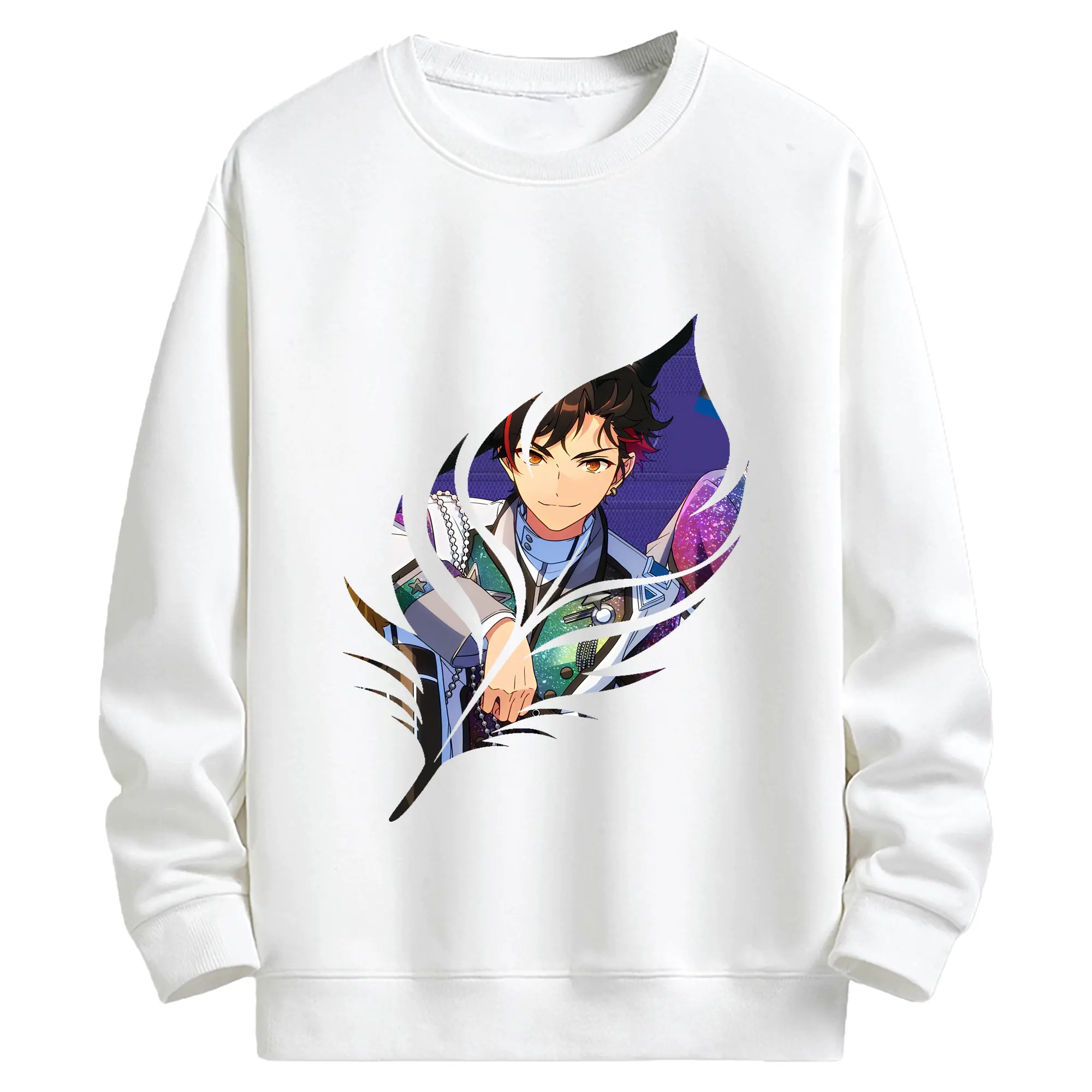 あんさん ぶる グッズ 流星隊 南雲鉄虎 - キッズ クルーネックスウェットシャツ ・ フロントプリント ・ 綿80％ ポリエステル20％ ・ 快適 通学 スポーツ 日常使い お散歩用