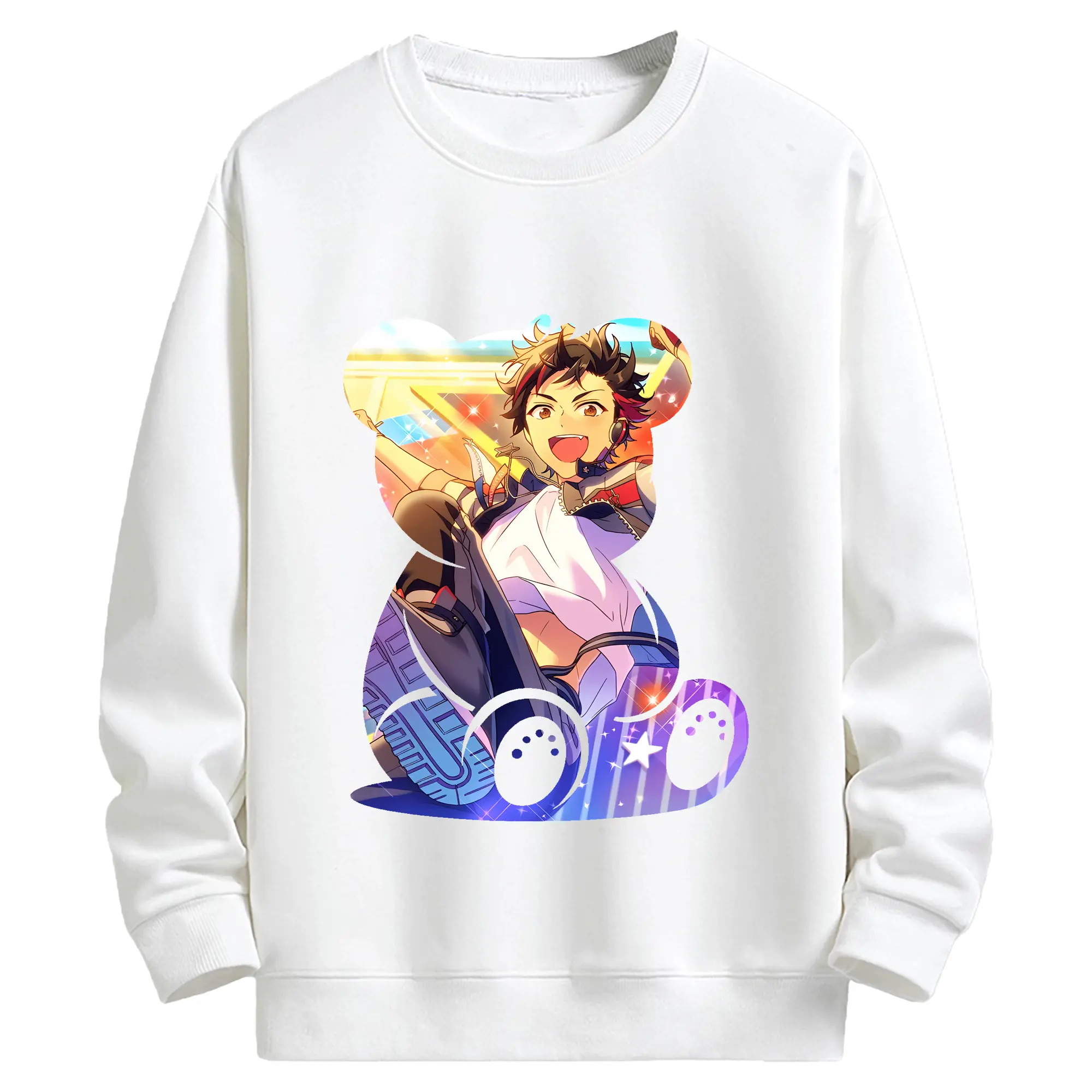 あんさん ぶる グッズ 流星隊 南雲鉄虎 - キッズ クルーネックスウェットシャツ ・ フロントプリント ・ 綿80％ ポリエステル20％ ・ 快適 通学 スポーツ 日常使い お散歩用