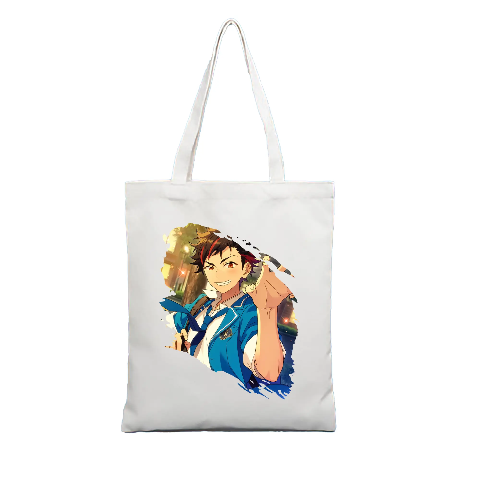 あんさん ぶる グッズ 流星隊 南雲鉄虎 - 縦型キャンバス手提げバッグ（トートバッグ） ・ キャンバス素材 ・ ショッピング用 ・ 軽量 丈夫 お手入れ簡単