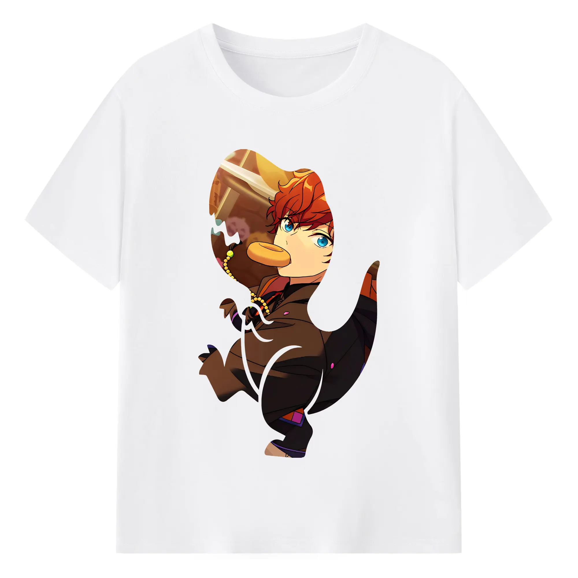 あんさん ぶる グッズ ALKALOID 天城一彩 - 綿100％ 半袖Tシャツ ・ フロントプリント ・ 快適 通気性 ・ 日常使い 散歩 スポーツ用