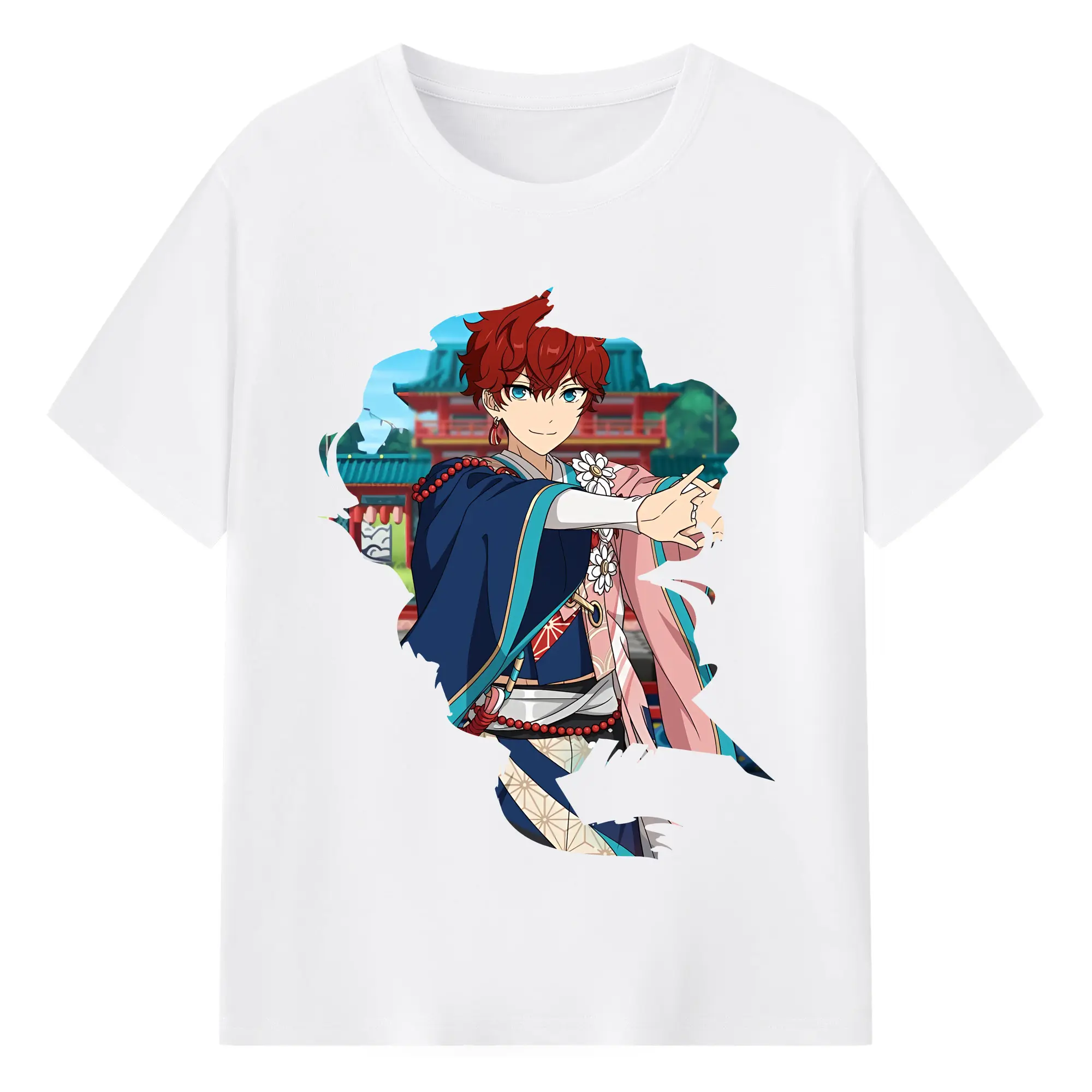 あんさん ぶる グッズ ALKALOID 天城一彩 - 綿100％ 半袖Tシャツ ・ フロントプリント ・ 快適 通気性 ・ 日常使い 散歩 スポーツ用