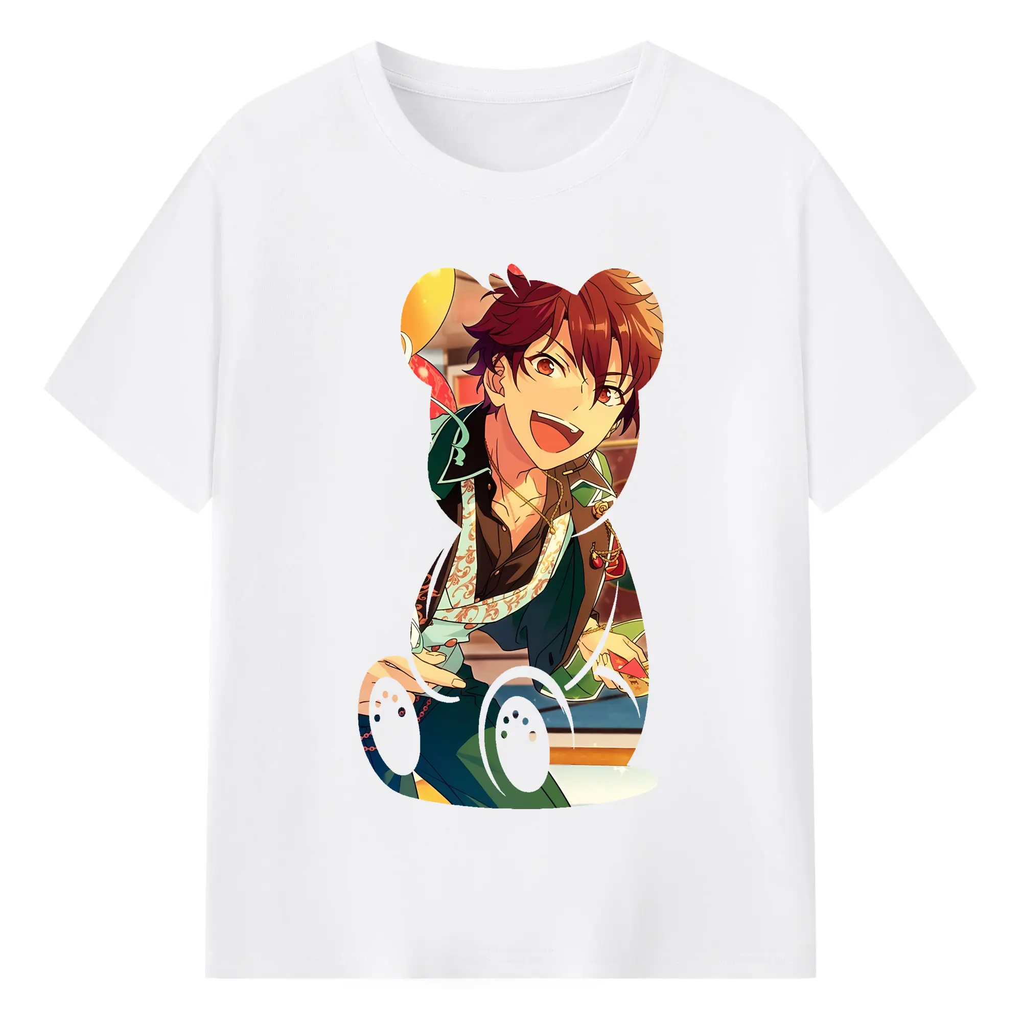 あんさん ぶる グッズ ALKALOID 天城一彩 - 綿100％ 半袖Tシャツ ・ フロントプリント ・ 快適 通気性 ・ 日常使い 散歩 スポーツ用