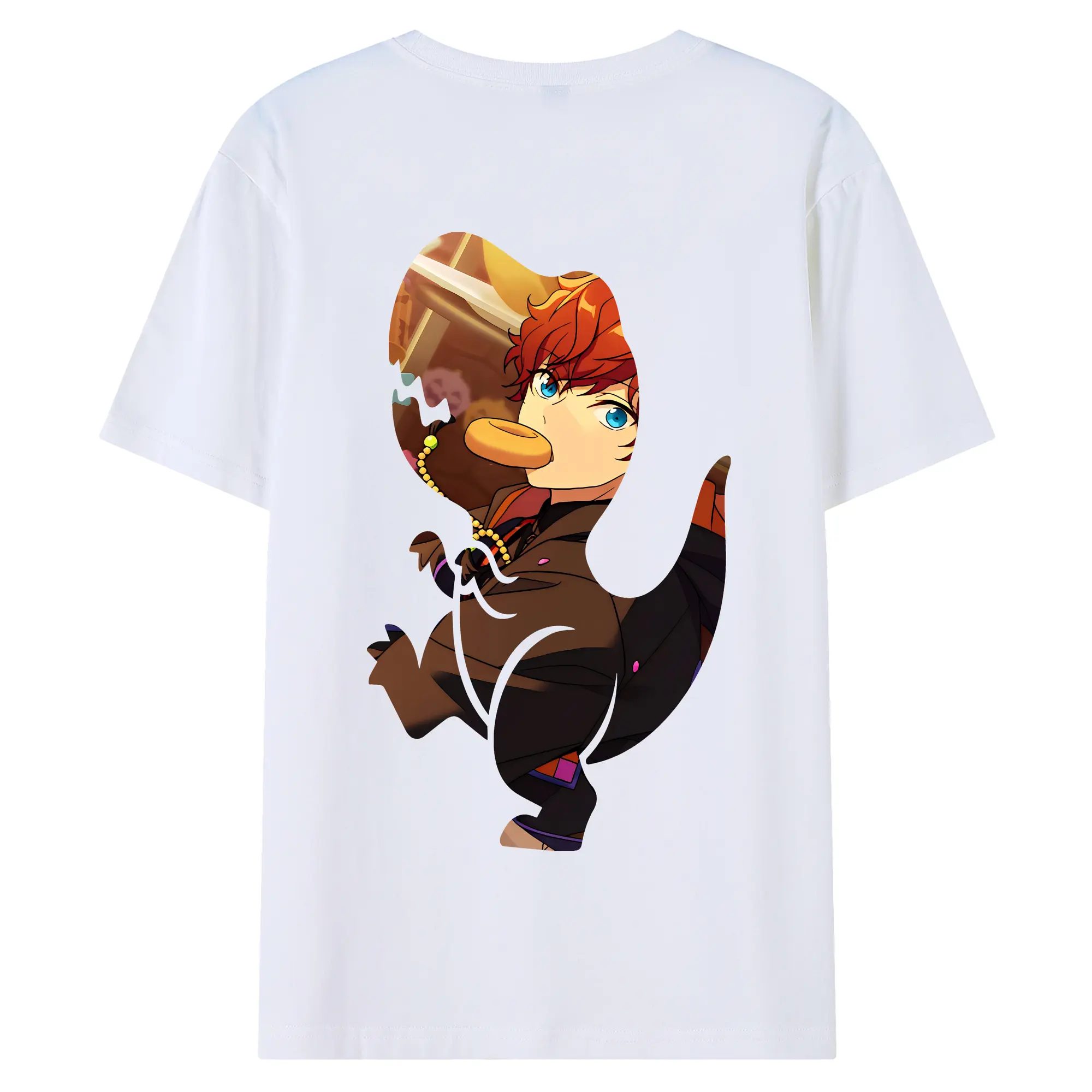 あんさん ぶる グッズ ALKALOID 天城一彩 - 綿100％ 半袖Tシャツ ・ バックプリント ・ 快適 通気性 ・ 日常使い 散歩 スポーツ用