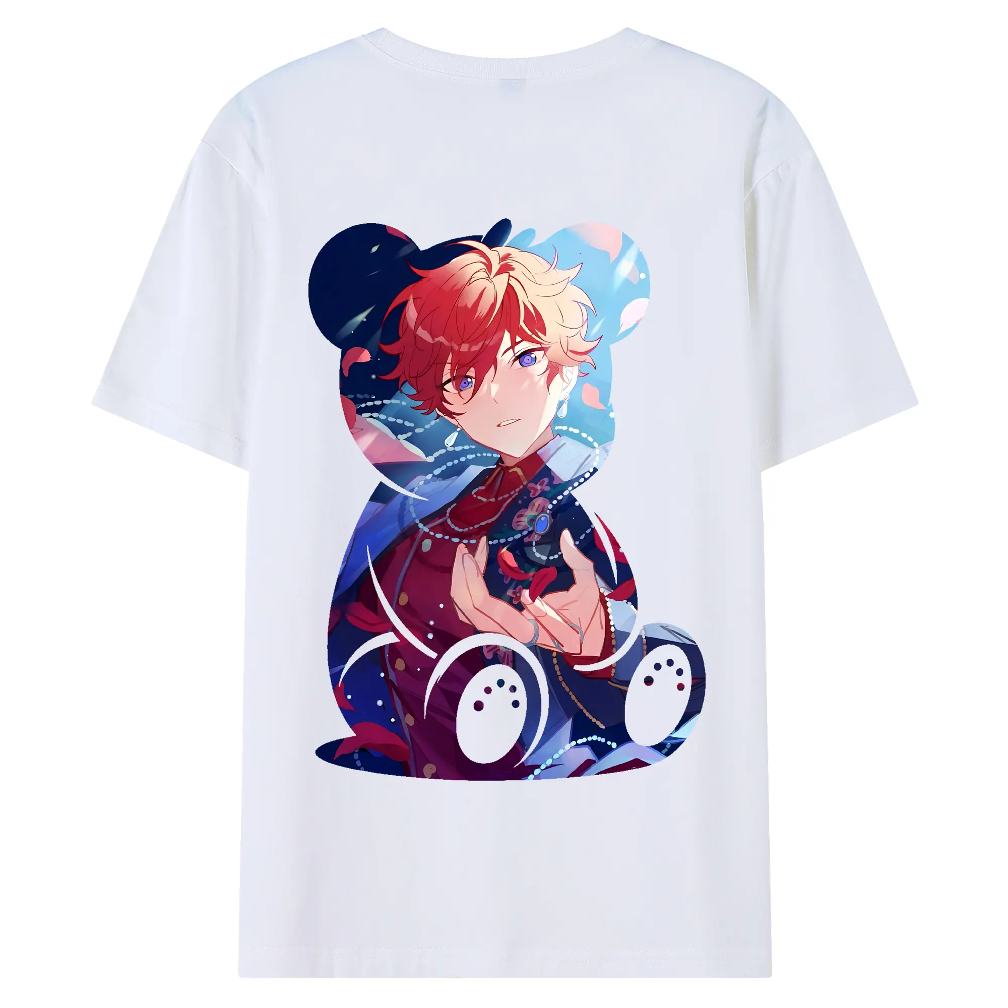 あんさん ぶる グッズ ALKALOID 天城一彩 - 綿100％ 半袖Tシャツ ・ バックプリント ・ 快適 通気性 ・ 日常使い 散歩 スポーツ用