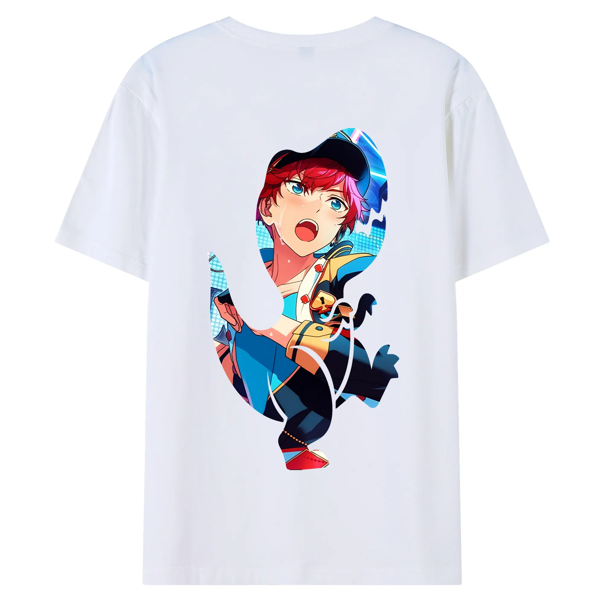 あんさん ぶる グッズ ALKALOID 天城一彩 - 綿100％ 半袖Tシャツ ・ バックプリント ・ 快適 通気性 ・ 日常使い 散歩 スポーツ用