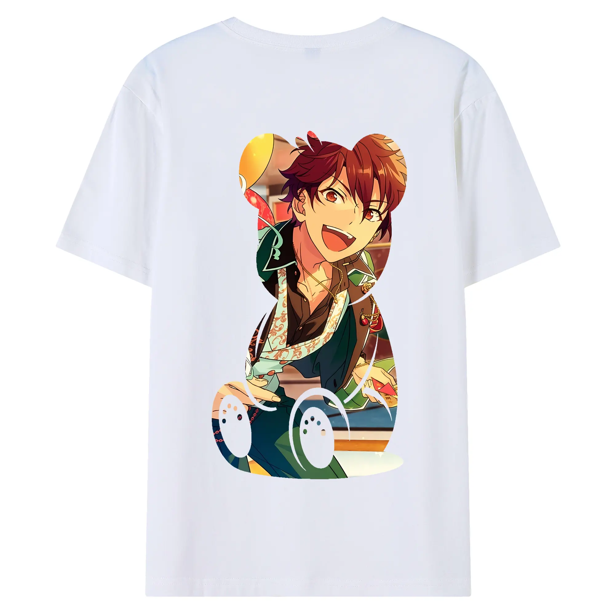 あんさん ぶる グッズ ALKALOID 天城一彩 - 綿100％ 半袖Tシャツ ・ バックプリント ・ 快適 通気性 ・ 日常使い 散歩 スポーツ用