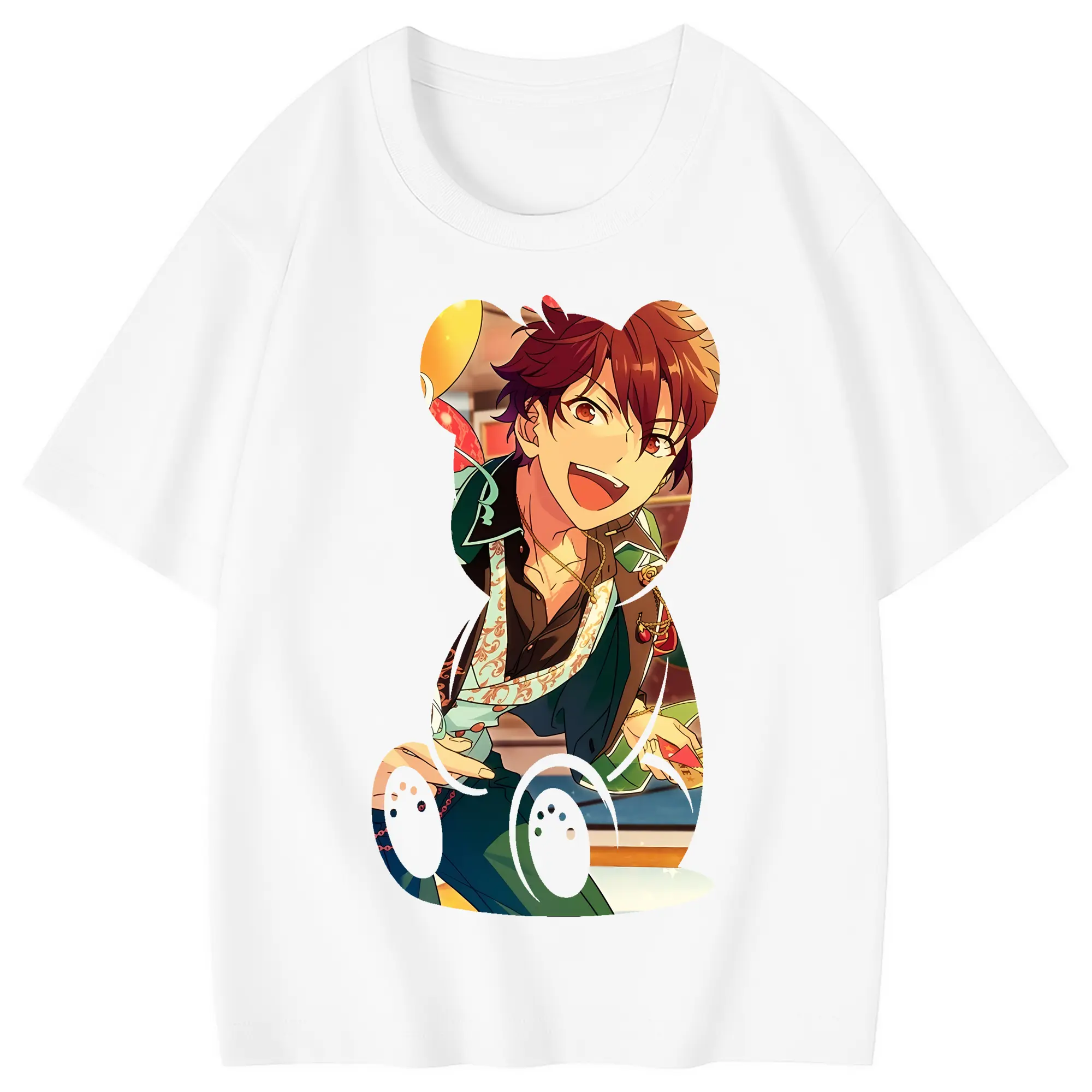 あんさん ぶる グッズ ALKALOID 天城一彩 - 綿100％ キッズTシャツ ・ フロントプリント ・ 快適 通気性 ・ スポーツ カジュアル 散歩用