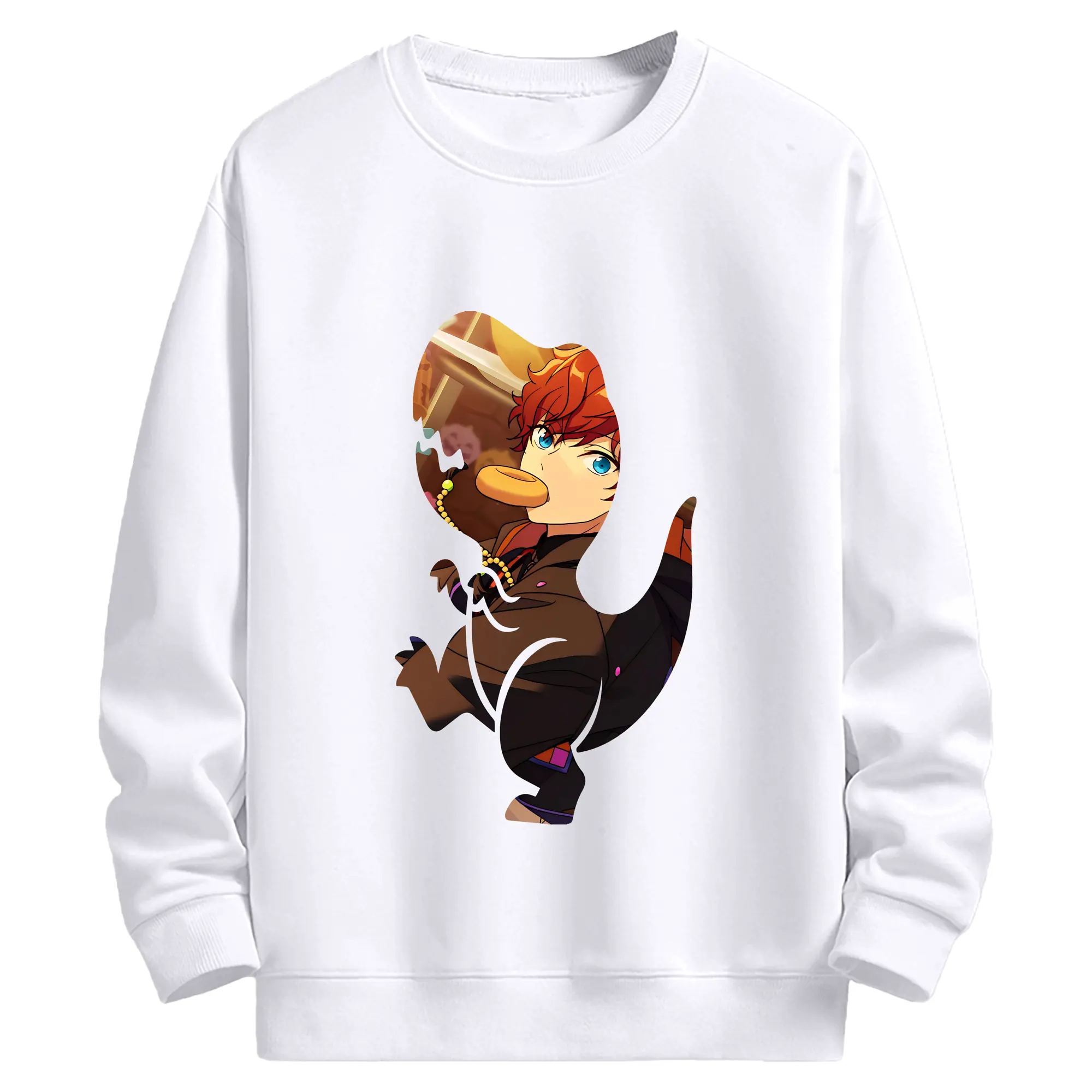 あんさん ぶる グッズ ALKALOID 天城一彩 - 高品質 クルーネック スウェット ・ コットン59％ ポリエステル41％ ・ ユニセックス 長袖 トレーナー ・ カジュアル デイリー スポーツ 散歩用