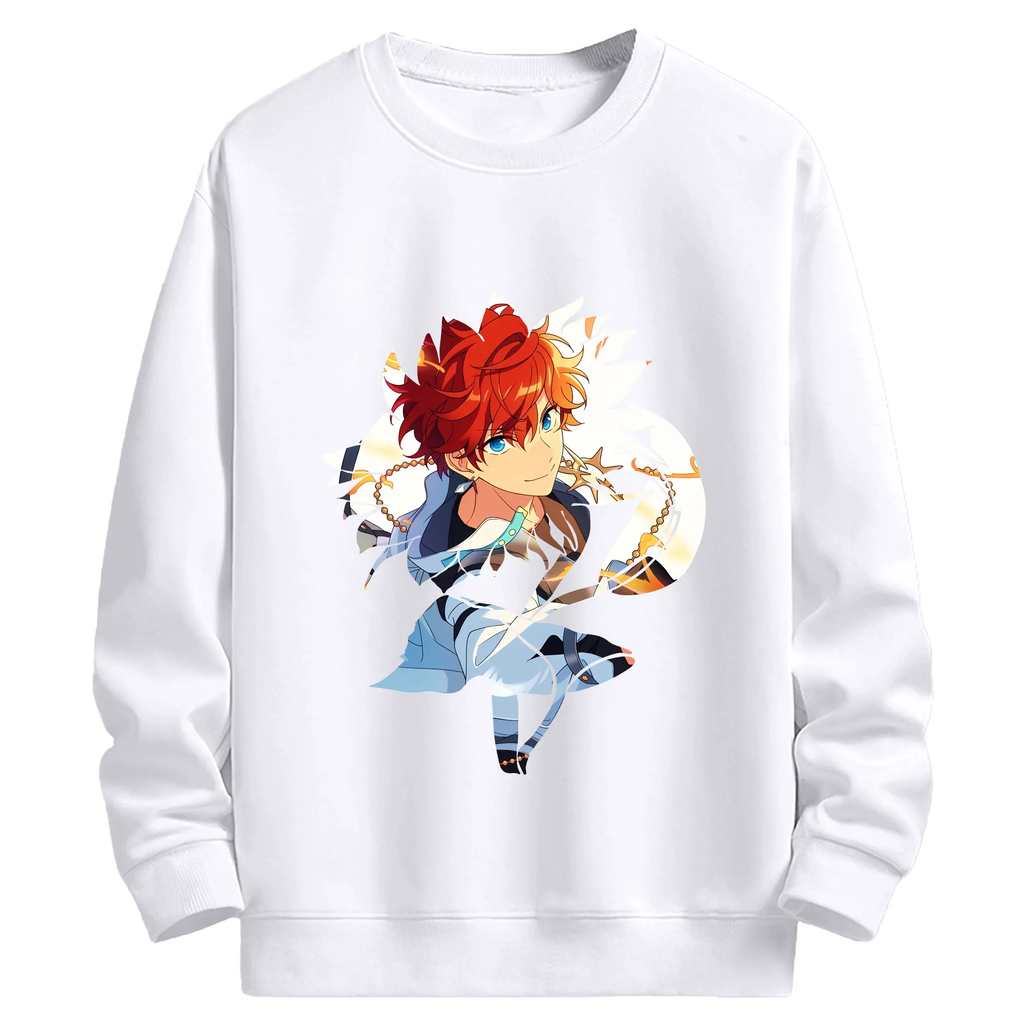 あんさん ぶる グッズ ALKALOID 天城一彩 - 高品質 クルーネック スウェット ・ コットン59％ ポリエステル41％ ・ ユニセックス 長袖 トレーナー ・ カジュアル デイリー スポーツ 散歩用