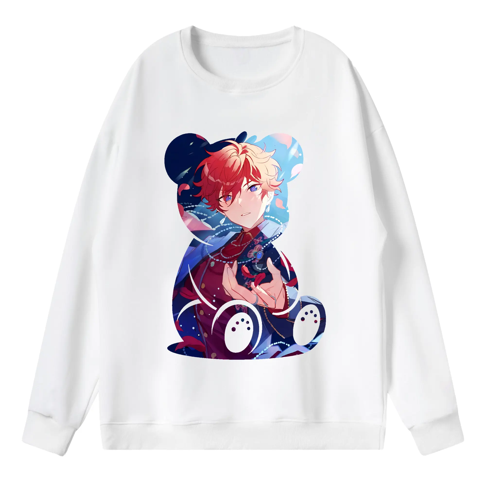 あんさん ぶる グッズ ALKALOID 天城一彩 - 薄手 クルーネック スウェット 裏毛260g · ポリエステル 春秋向け カジュアル 男女兼用 · トレーナー デイリー スポーツ 散歩に最適