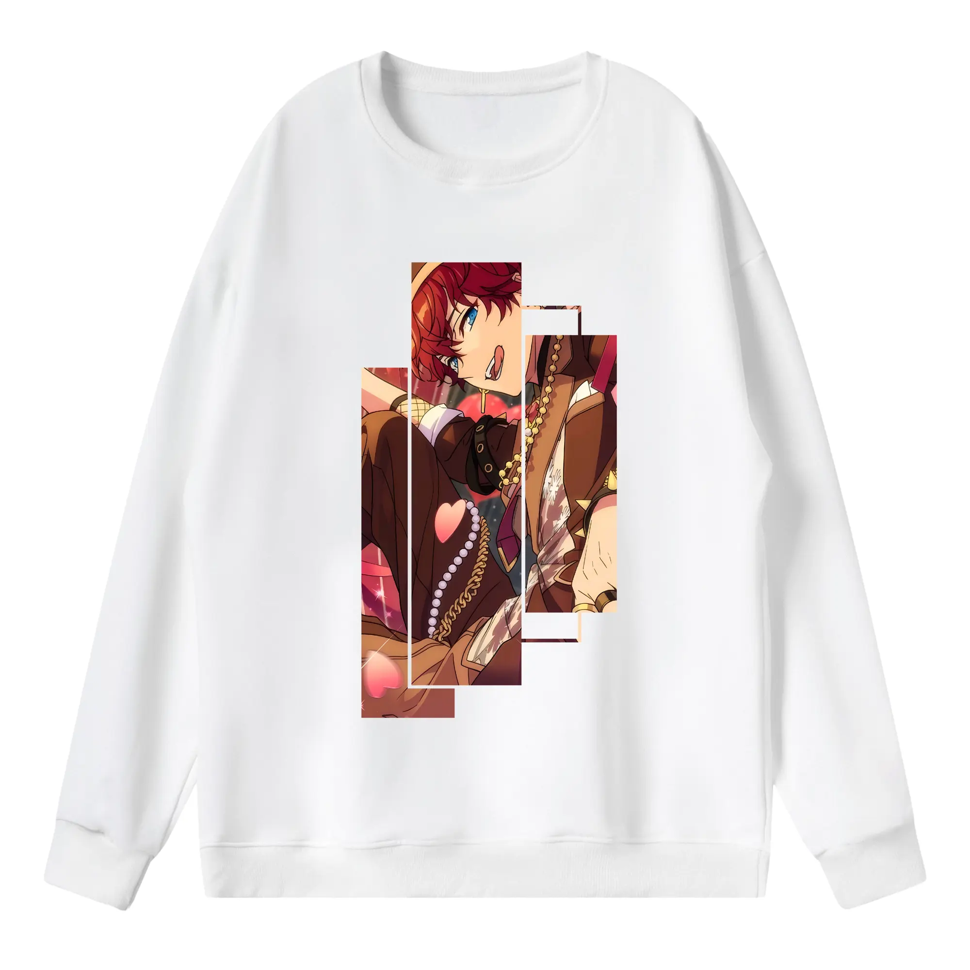 あんさん ぶる グッズ ALKALOID 天城一彩 - 薄手 クルーネック スウェット 裏毛260g · ポリエステル 春秋向け カジュアル 男女兼用 · トレーナー デイリー スポーツ 散歩に最適