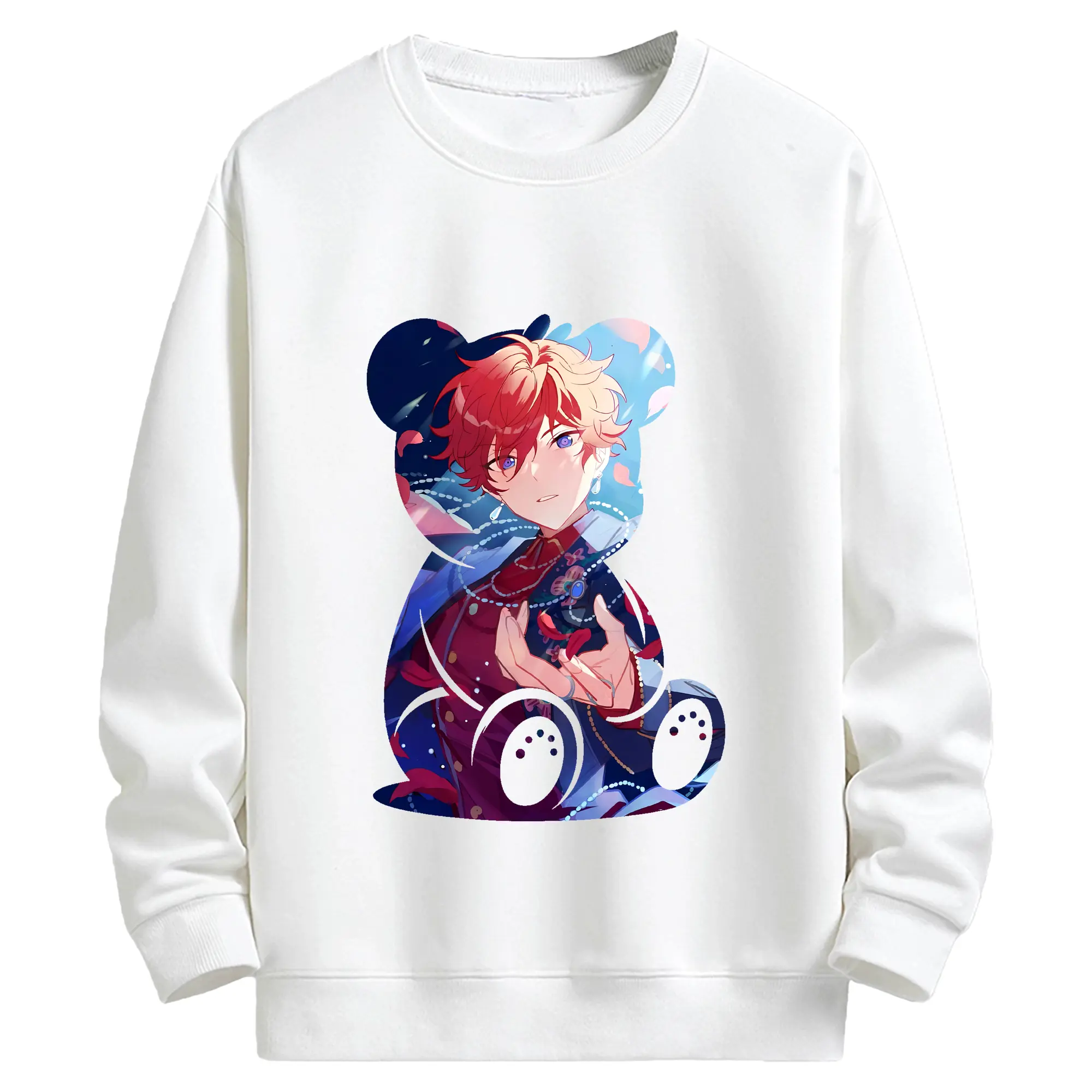 あんさん ぶる グッズ ALKALOID 天城一彩 - キッズ クルーネックスウェットシャツ ・ フロントプリント ・ 綿80％ ポリエステル20％ ・ 快適 通学 スポーツ 日常使い お散歩用