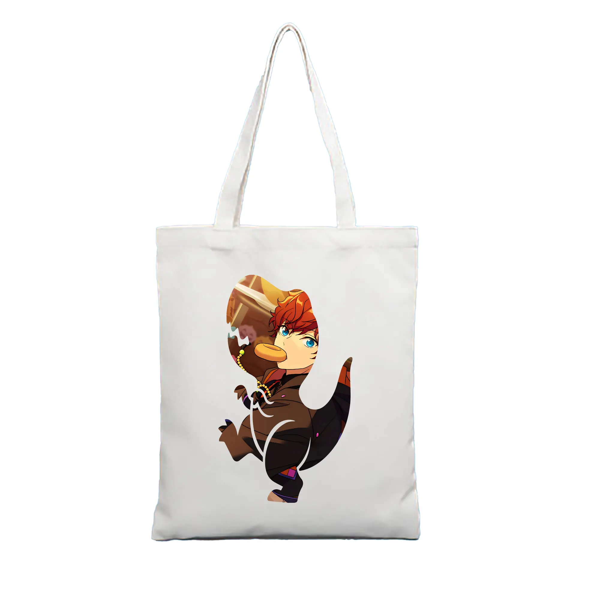 あんさん ぶる グッズ ALKALOID 天城一彩 - 縦型キャンバス手提げバッグ（トートバッグ） ・ キャンバス素材 ・ ショッピング用 ・ 軽量 丈夫 お手入れ簡単