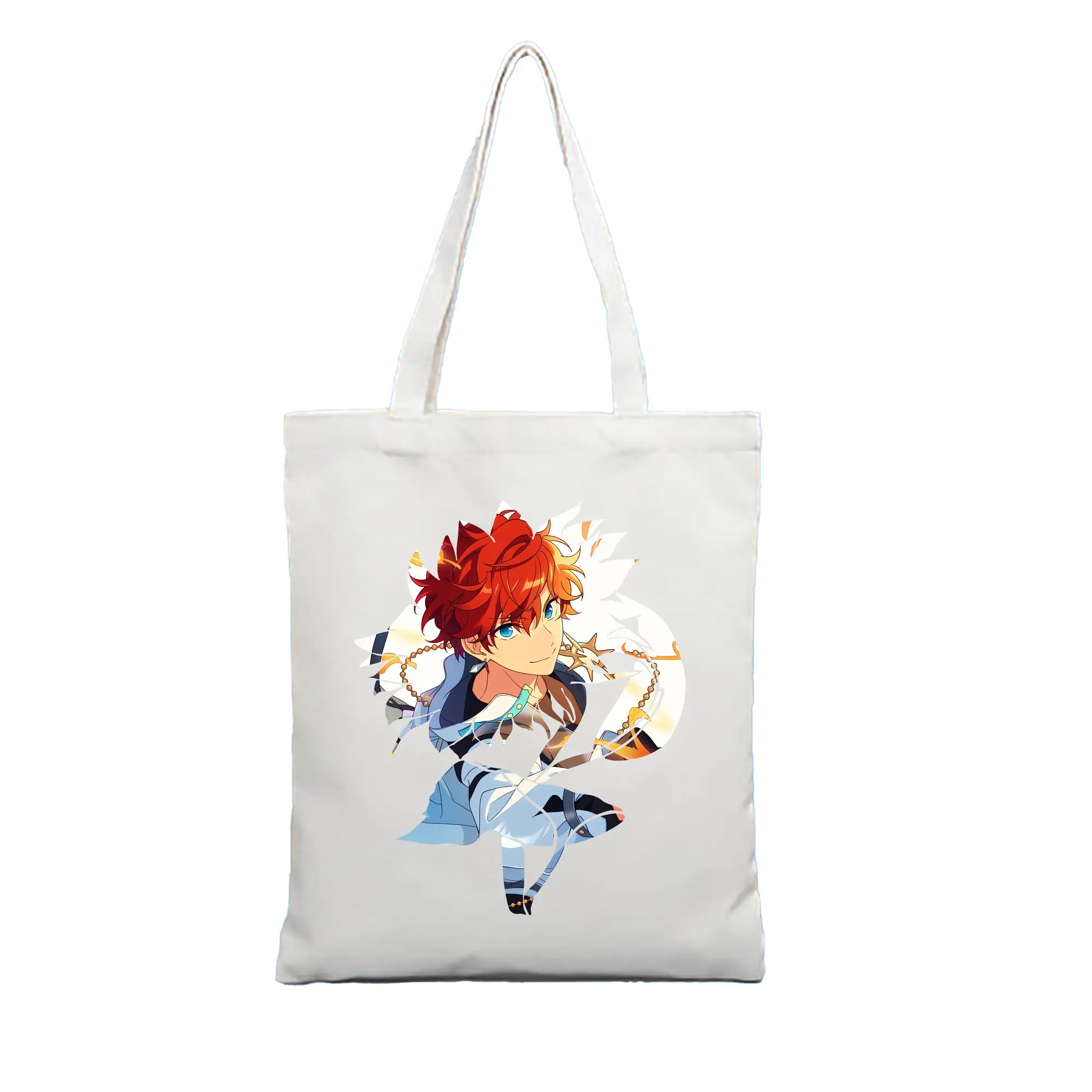 あんさん ぶる グッズ ALKALOID 天城一彩 - 縦型キャンバス手提げバッグ（トートバッグ） ・ キャンバス素材 ・ ショッピング用 ・ 軽量 丈夫 お手入れ簡単