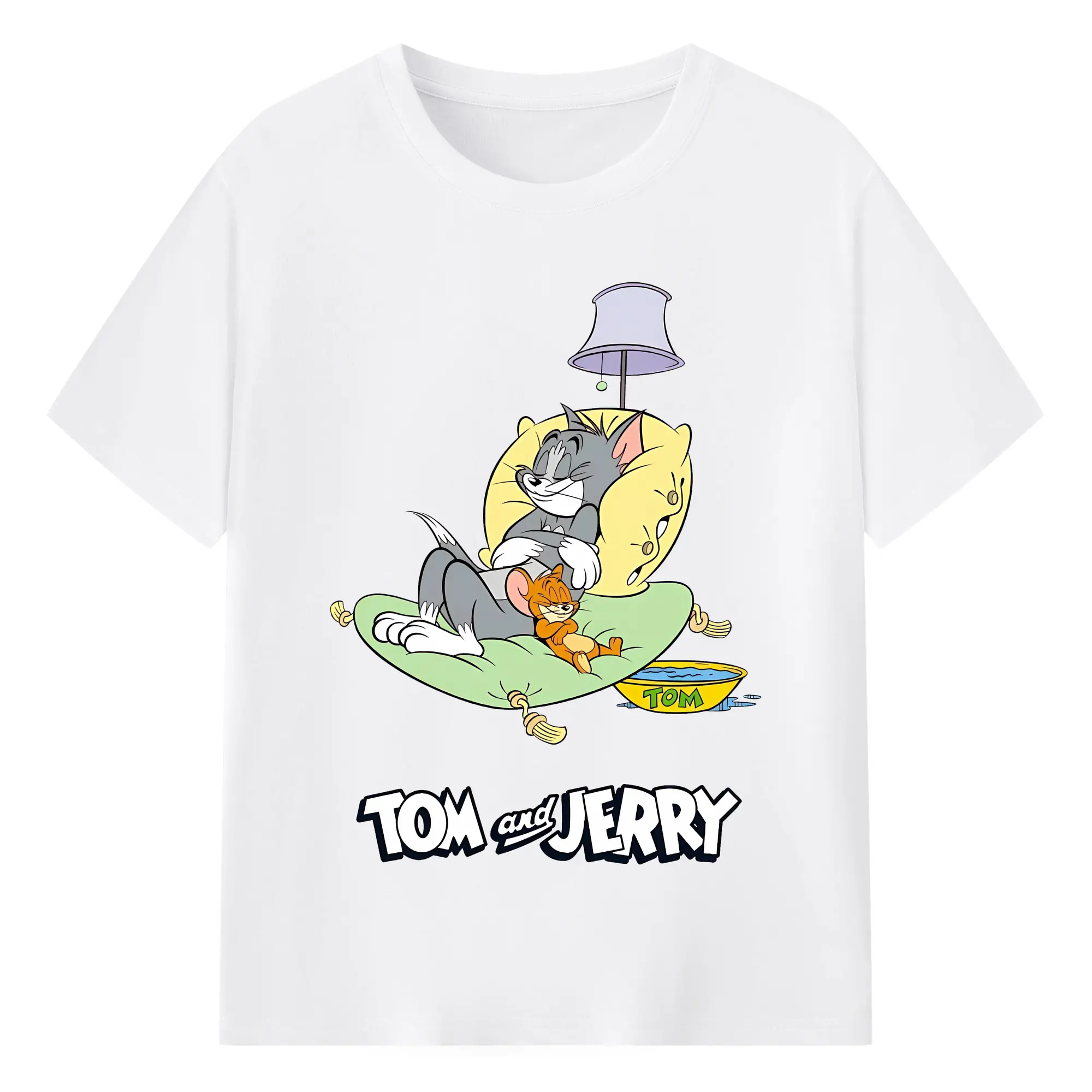 トムとジェリー グッズ ジェリー - 綿100％ 半袖Tシャツ ・ フロントプリント ・ 快適 通気性 ・ 日常使い 散歩 スポーツ用