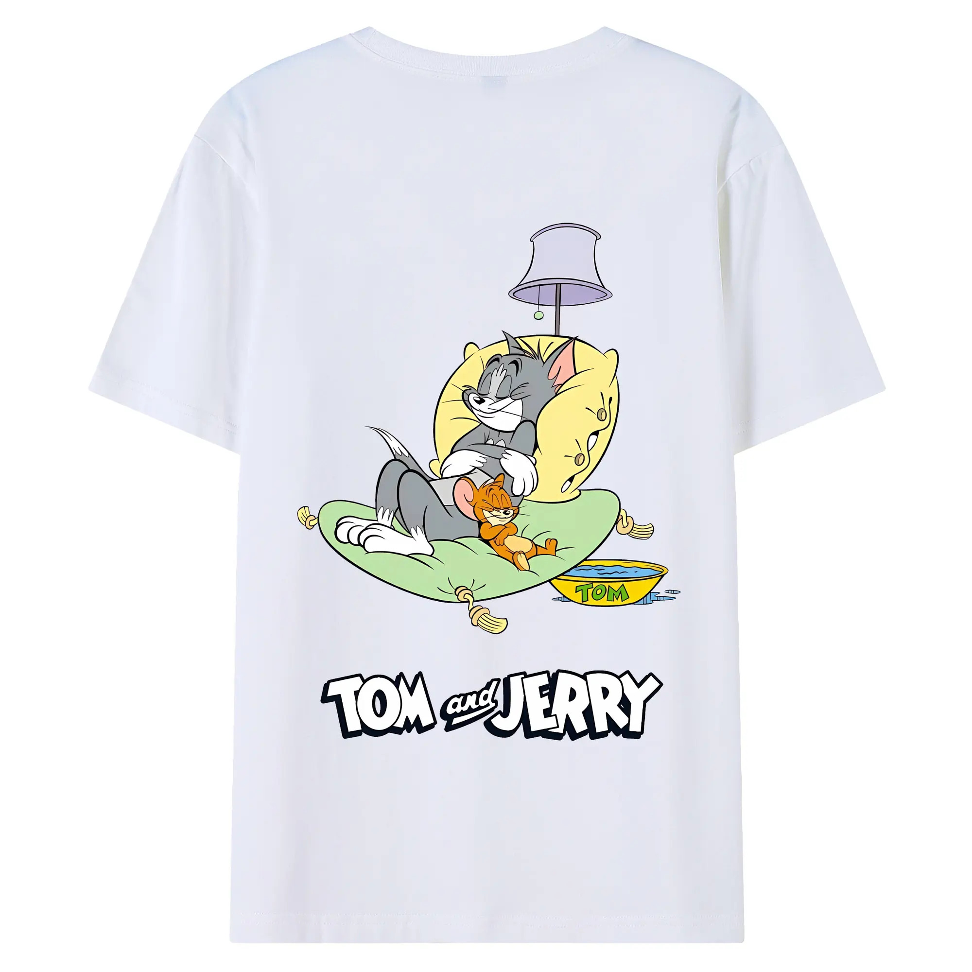 トムとジェリー グッズ ジェリー - 綿100％ 半袖Tシャツ ・ バックプリント ・ 快適 通気性 ・ 日常使い 散歩 スポーツ用