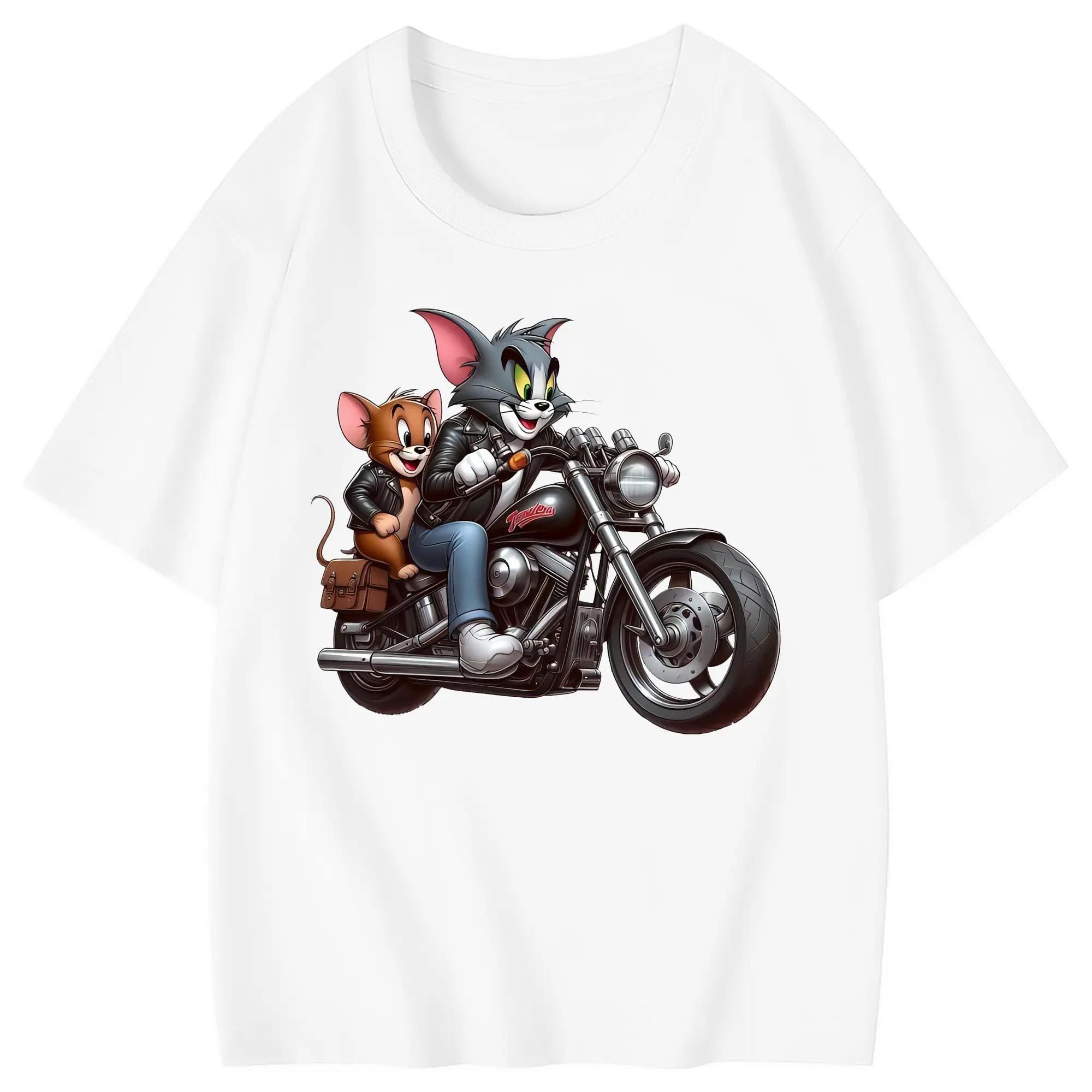 トムとジェリー グッズ ジェリー - 綿100％ キッズTシャツ ・ フロントプリント ・ 快適 通気性 ・ スポーツ カジュアル 散歩用
