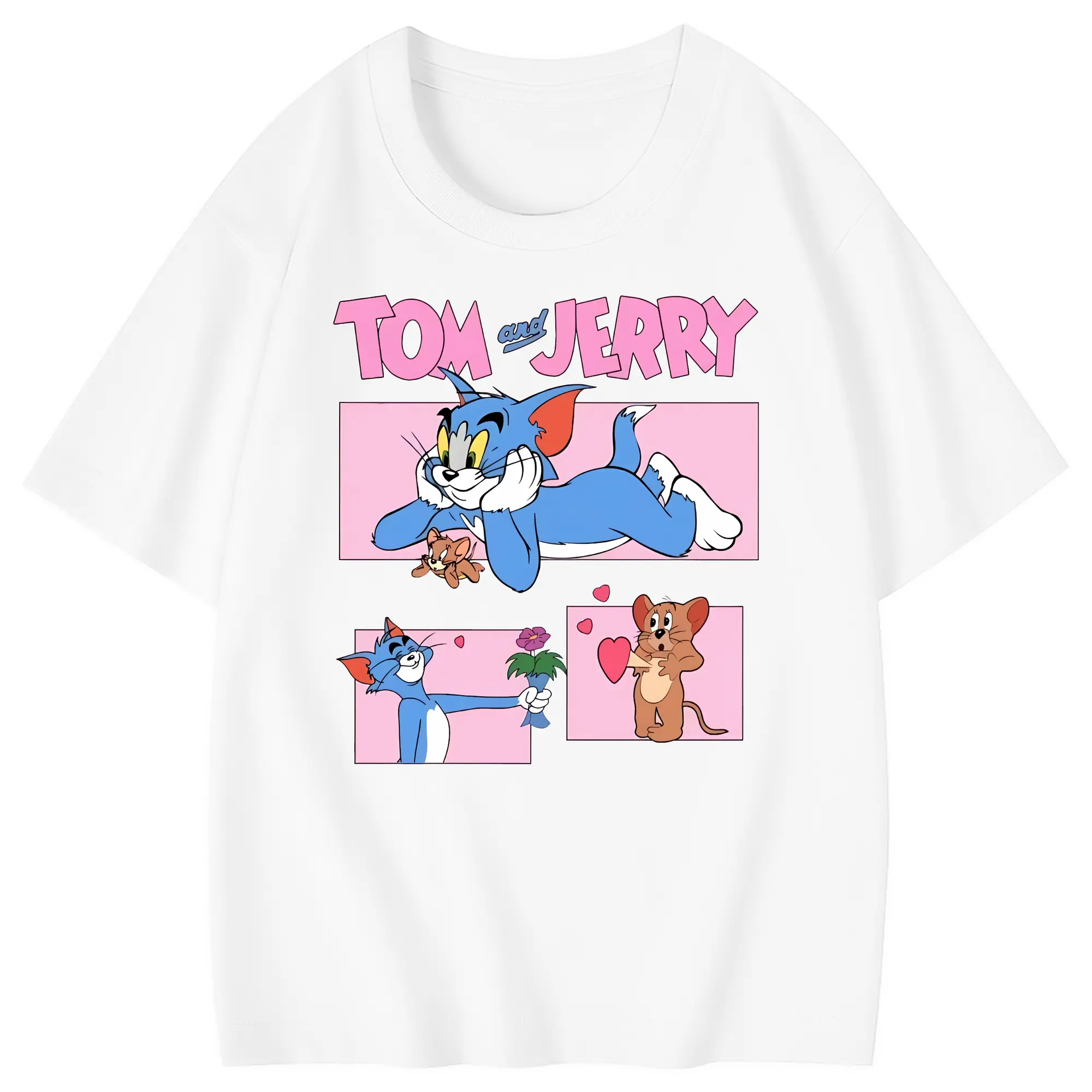 トムとジェリー グッズ ジェリー - 綿100％ キッズTシャツ ・ フロントプリント ・ 快適 通気性 ・ スポーツ カジュアル 散歩用