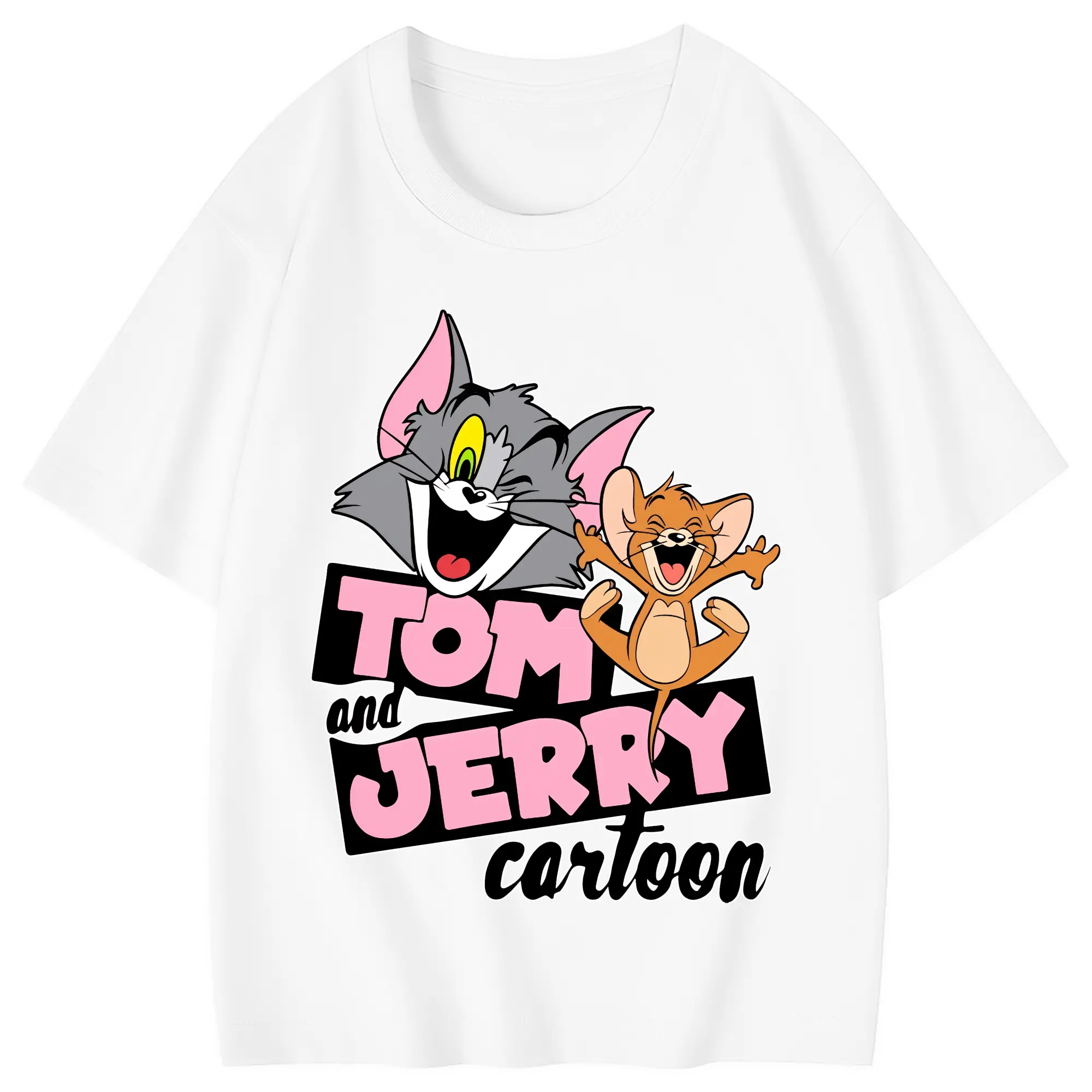 トムとジェリー グッズ ジェリー - 綿100％ キッズTシャツ ・ フロントプリント ・ 快適 通気性 ・ スポーツ カジュアル 散歩用