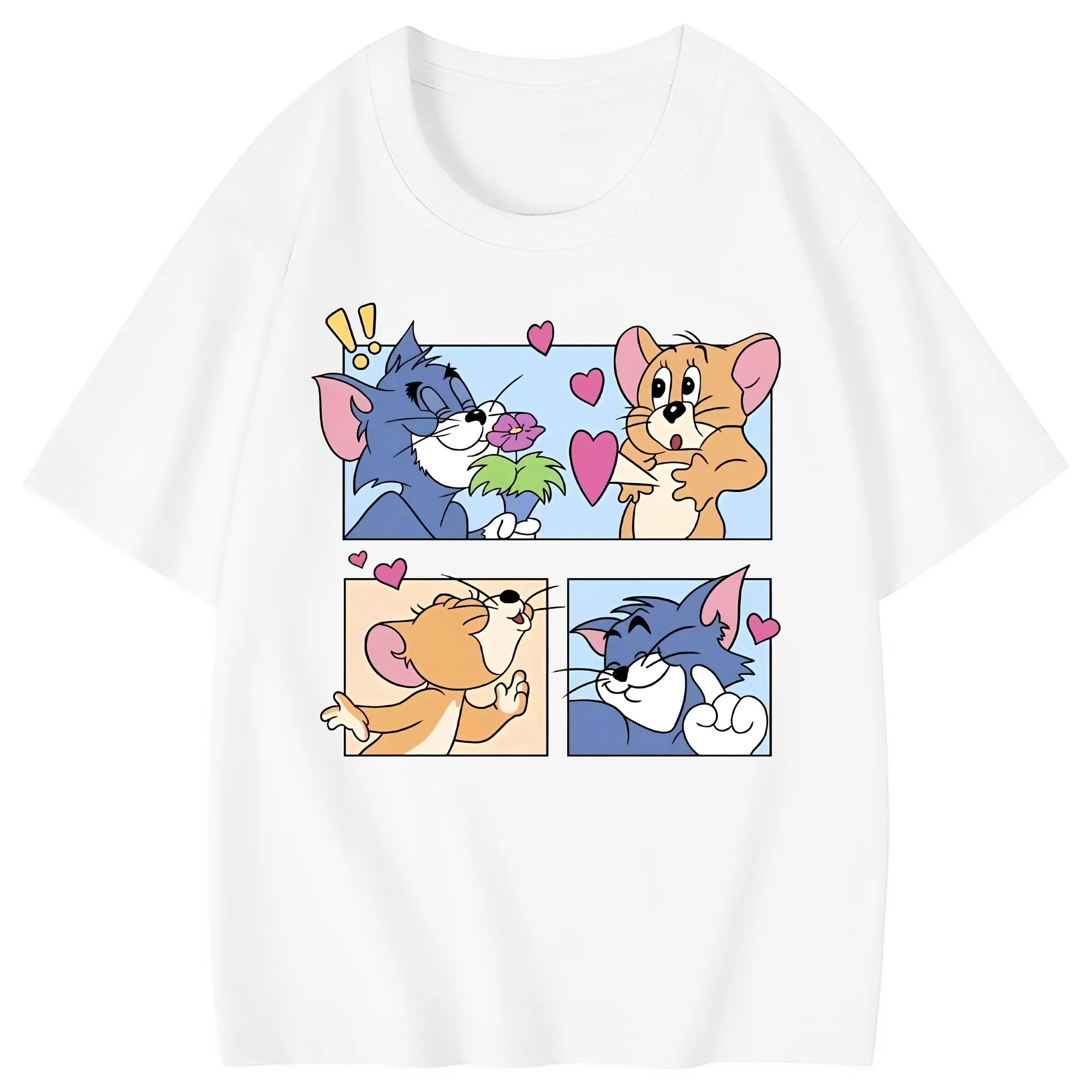 トムとジェリー グッズ ジェリー - 綿100％ キッズTシャツ ・ フロントプリント ・ 快適 通気性 ・ スポーツ カジュアル 散歩用