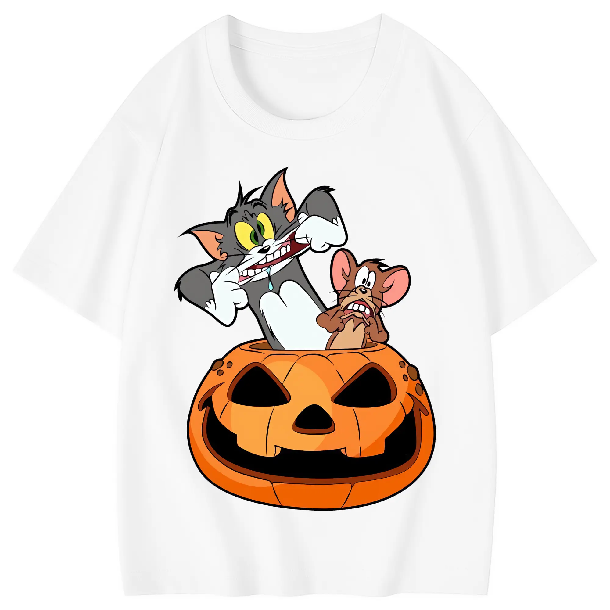 トムとジェリー グッズ ジェリー - 綿100％ キッズTシャツ ・ フロントプリント ・ 快適 通気性 ・ スポーツ カジュアル 散歩用