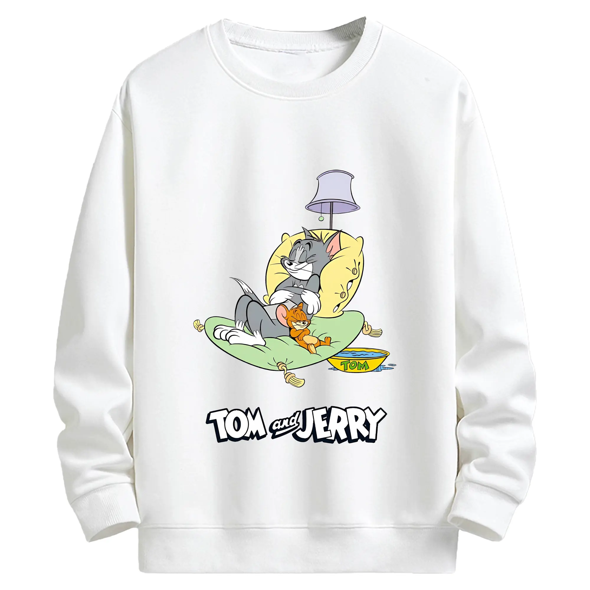 トムとジェリー グッズ ジェリー - キッズ クルーネックスウェットシャツ ・ フロントプリント ・ 綿80％ ポリエステル20％ ・ 快適 通学 スポーツ 日常使い お散歩用