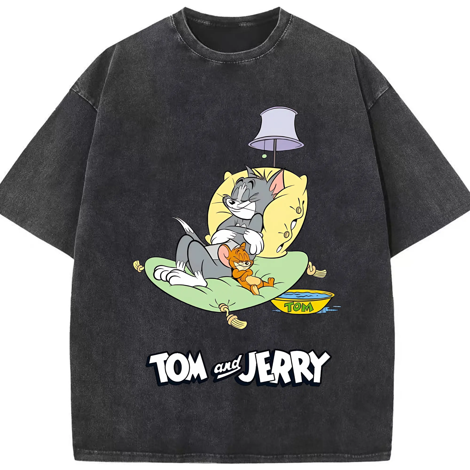 トムとジェリー グッズ ジェリー - 綿100％ ヴィンテージ風 半袖Tシャツ ・ フロントプリント ・ 柔らか肌触り ・ 通気性 快適 ・ スポーツ カジュアル 外出用