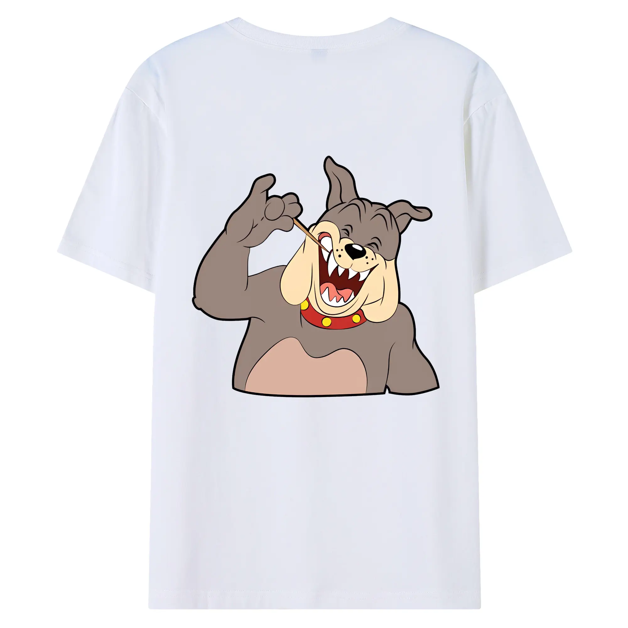 トムとジェリー グッズ スパイク - 綿100％ 半袖Tシャツ ・ バックプリント ・ 快適 通気性 ・ 日常使い 散歩 スポーツ用