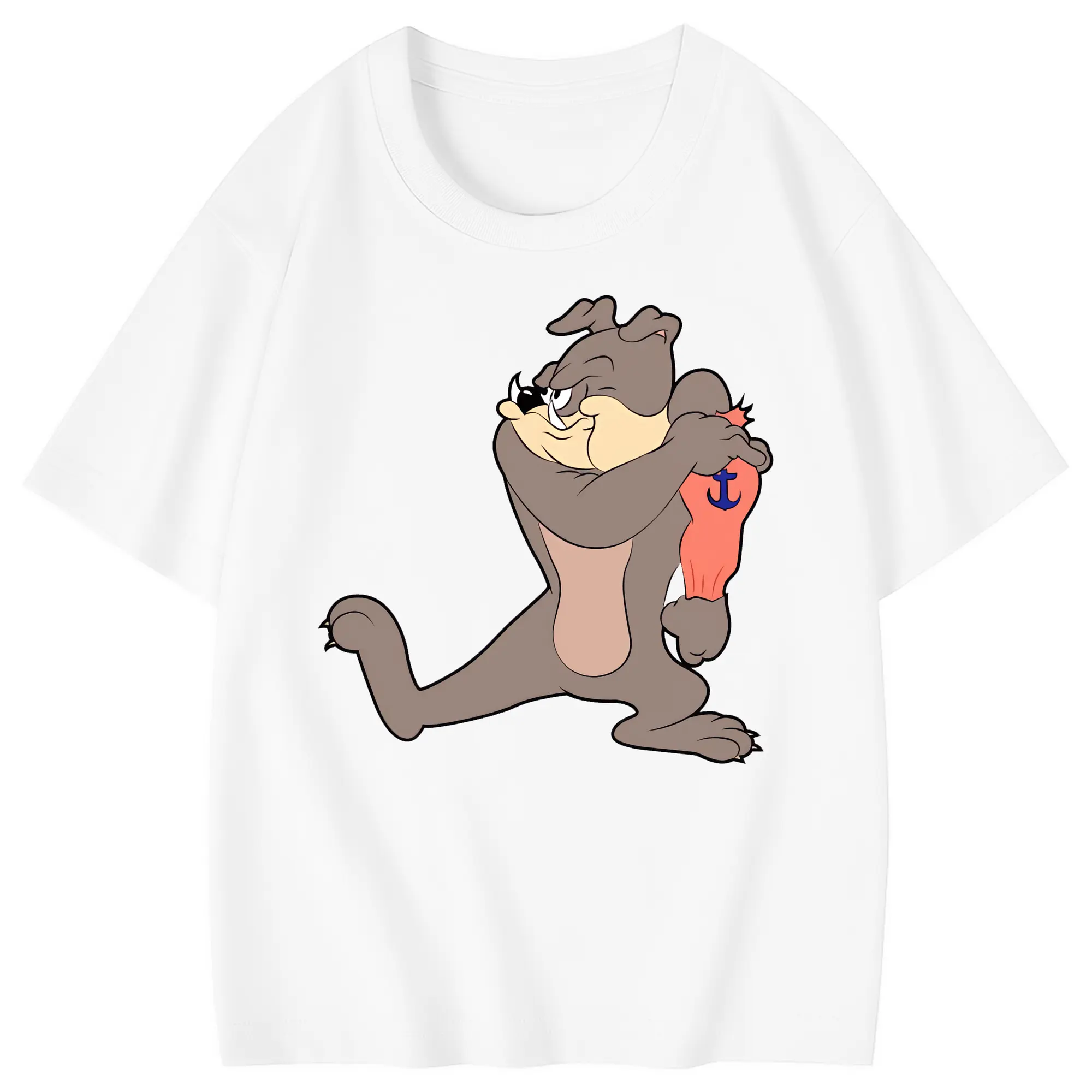 トムとジェリー グッズ スパイク - 綿100％ キッズTシャツ ・ フロントプリント ・ 快適 通気性 ・ スポーツ カジュアル 散歩用