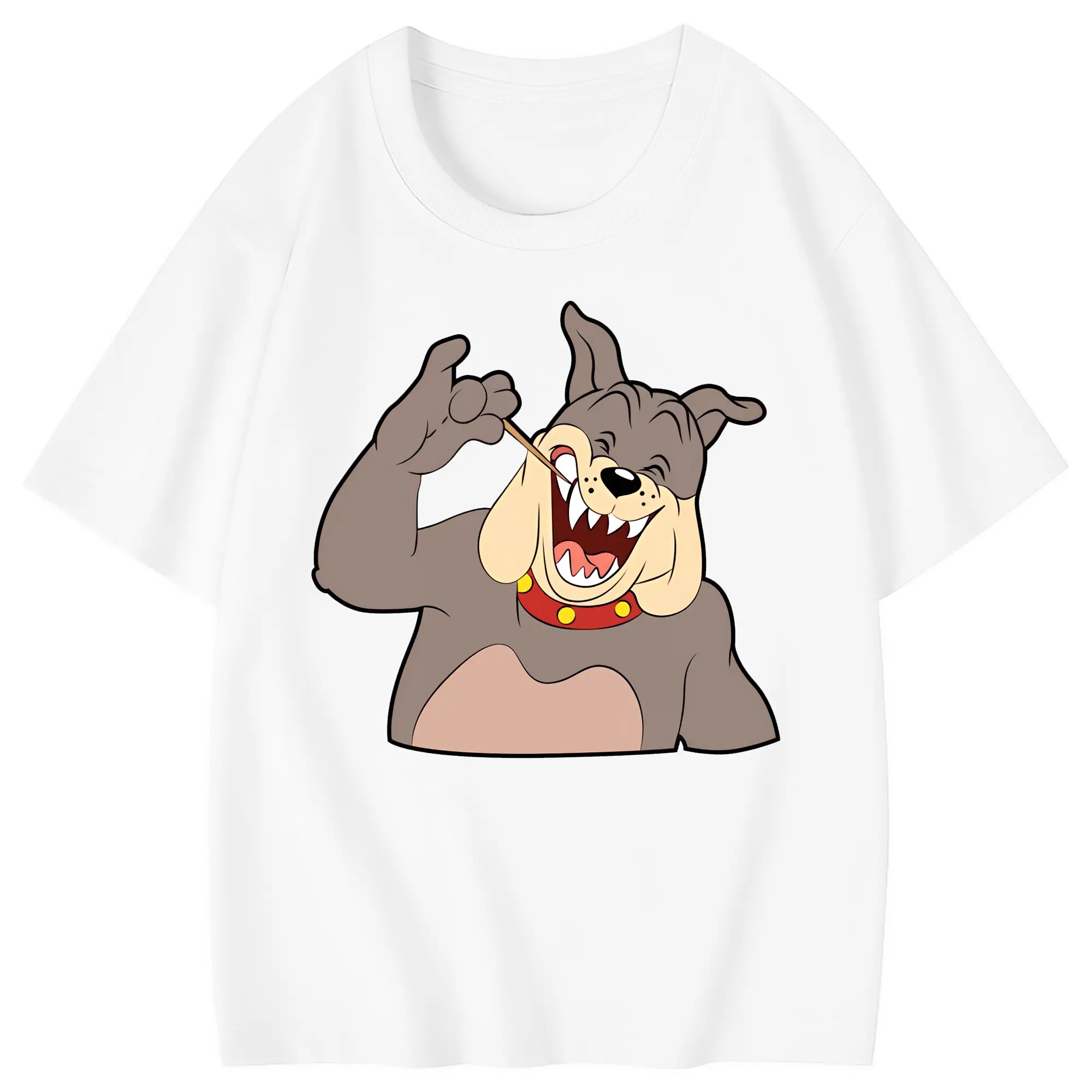 トムとジェリー グッズ スパイク - 綿100％ キッズTシャツ ・ フロントプリント ・ 快適 通気性 ・ スポーツ カジュアル 散歩用