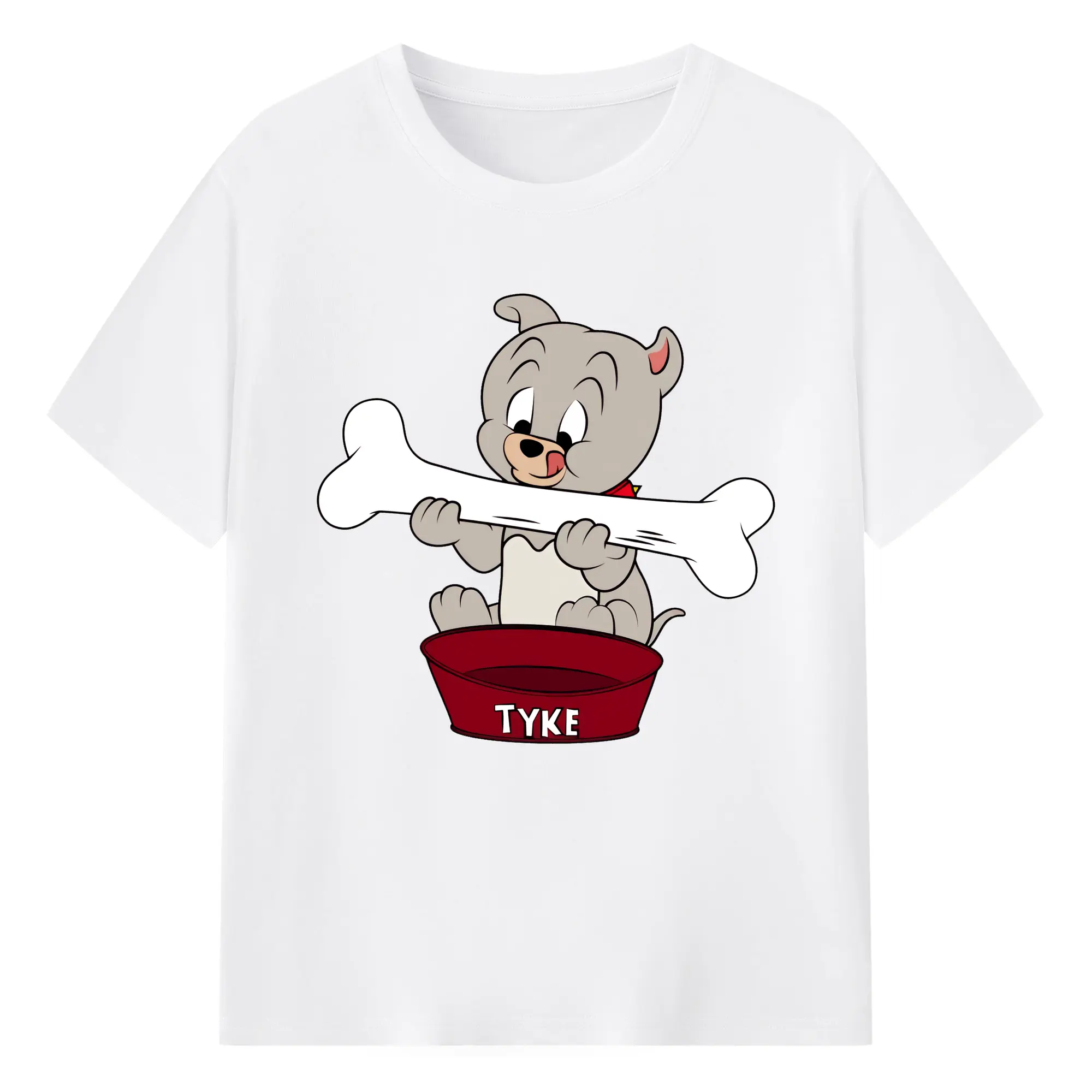 トムとジェリー グッズ タイク - 綿100％ 半袖Tシャツ ・ フロントプリント ・ 快適 通気性 ・ 日常使い 散歩 スポーツ用