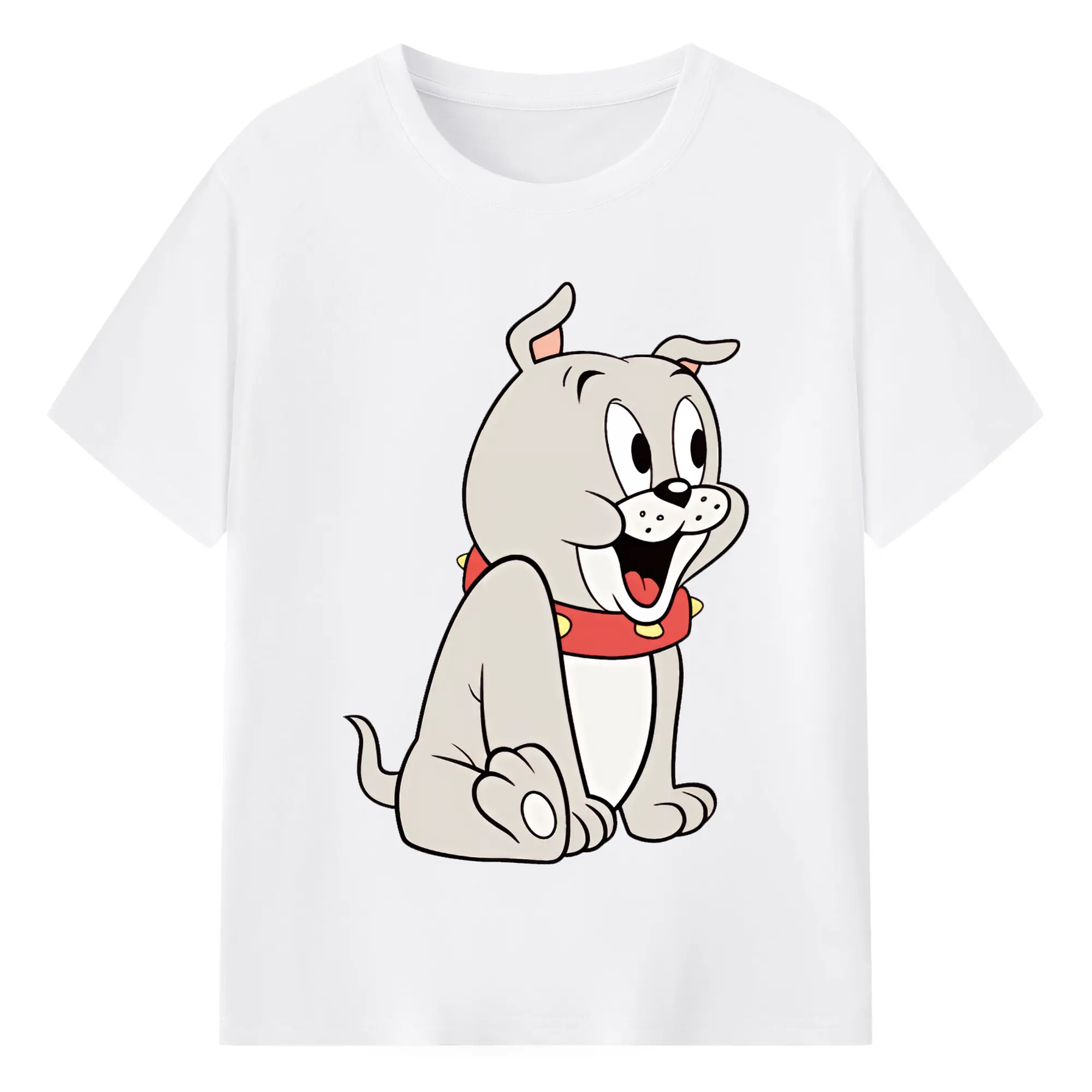 トムとジェリー グッズ タイク - 綿100％ 半袖Tシャツ ・ フロントプリント ・ 快適 通気性 ・ 日常使い 散歩 スポーツ用