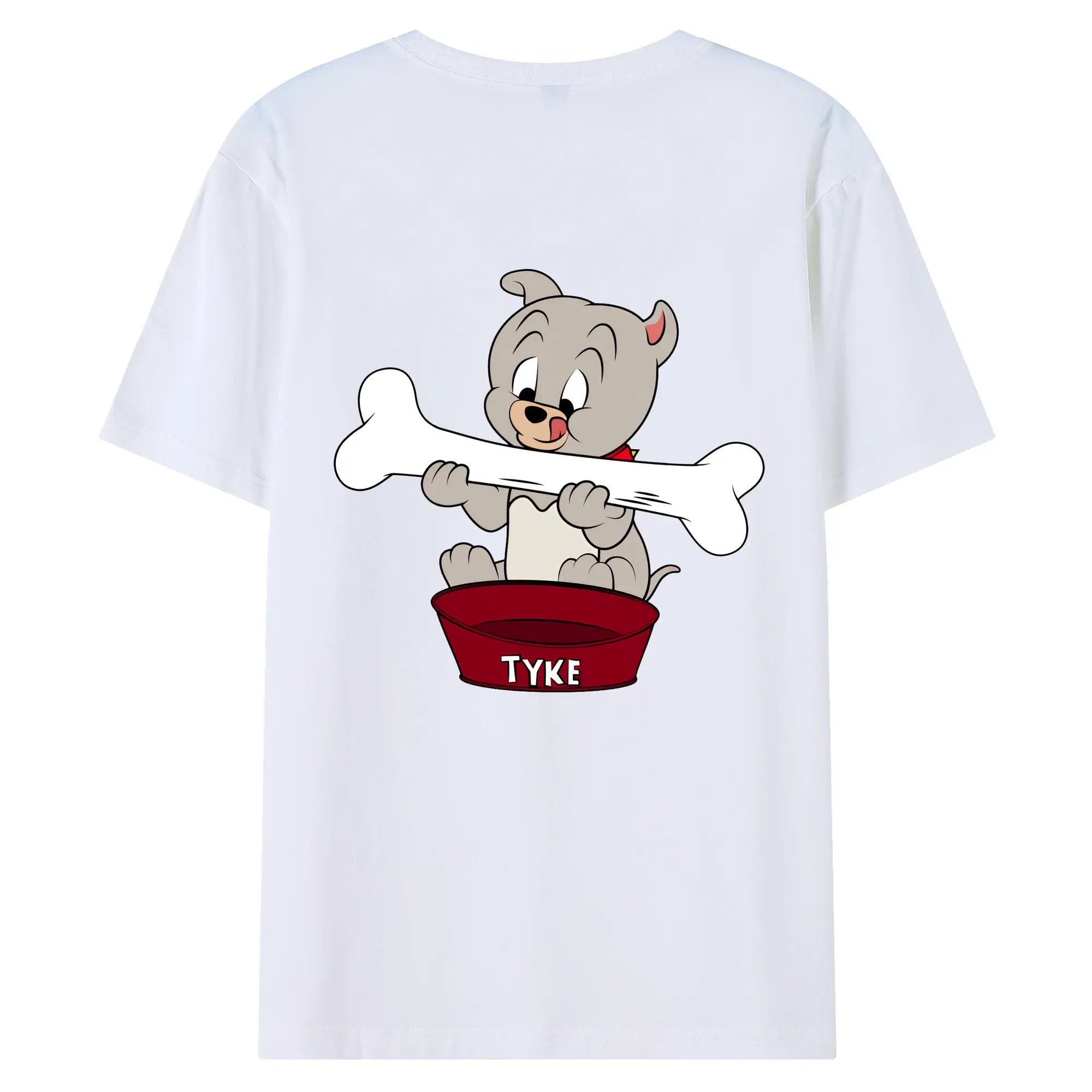 トムとジェリー グッズ タイク - 綿100％ 半袖Tシャツ ・ バックプリント ・ 快適 通気性 ・ 日常使い 散歩 スポーツ用