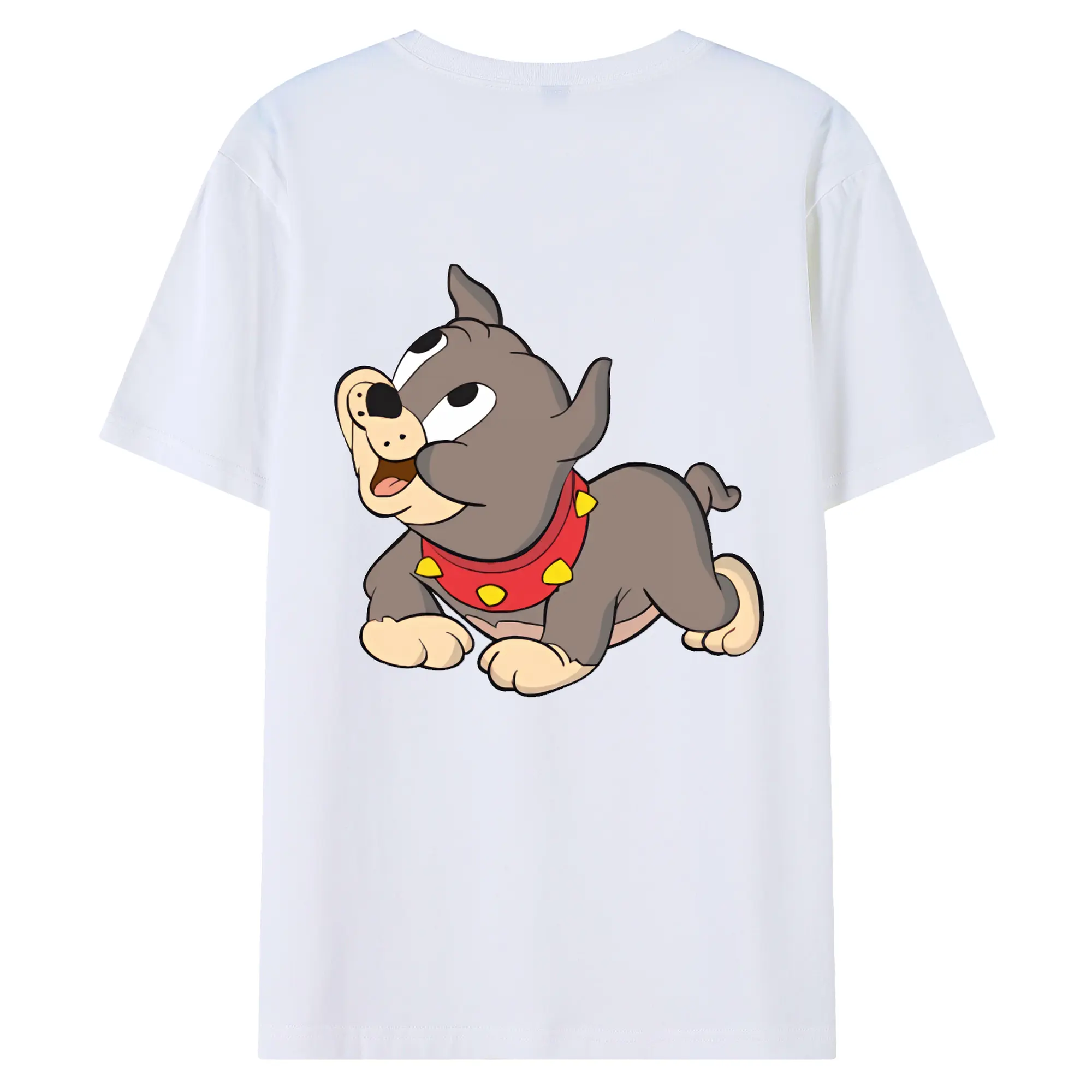 トムとジェリー グッズ タイク - 綿100％ 半袖Tシャツ ・ バックプリント ・ 快適 通気性 ・ 日常使い 散歩 スポーツ用