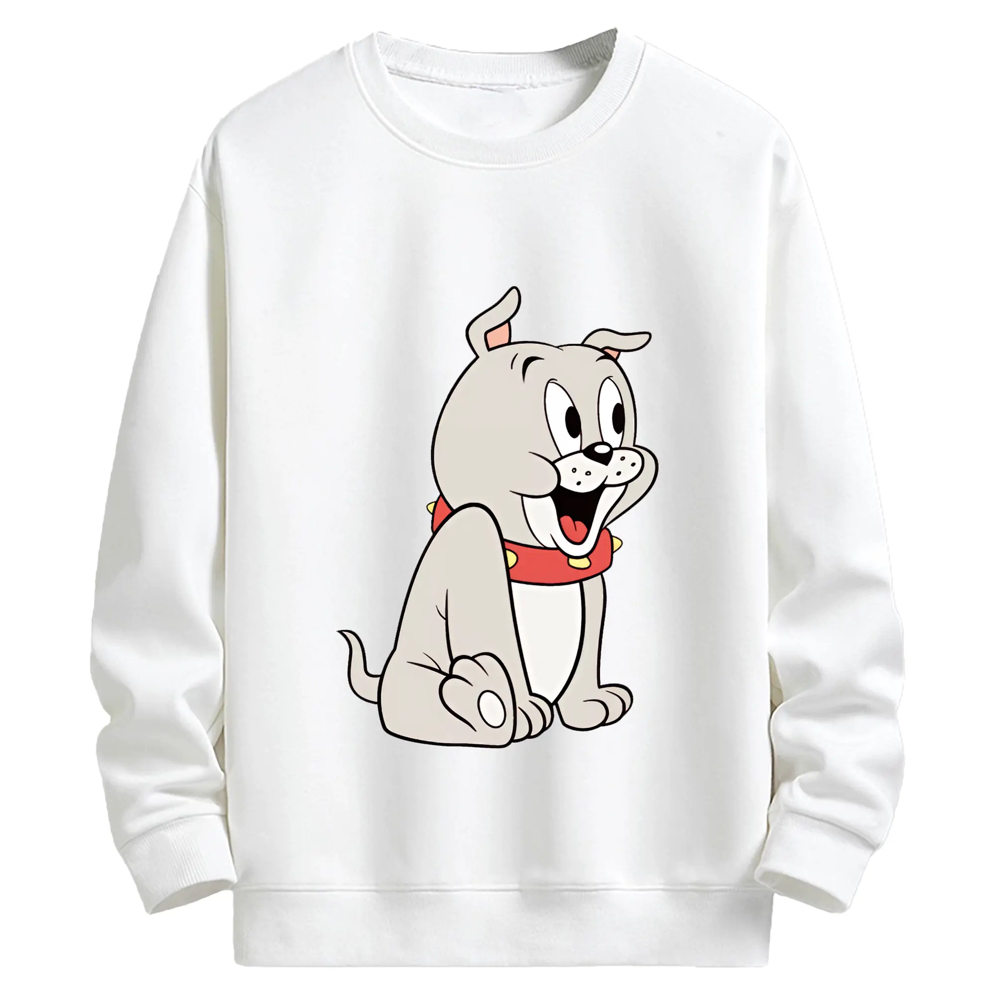 トムとジェリー グッズ タイク - キッズ クルーネックスウェットシャツ ・ フロントプリント ・ 綿80％ ポリエステル20％ ・ 快適 通学 スポーツ 日常使い お散歩用