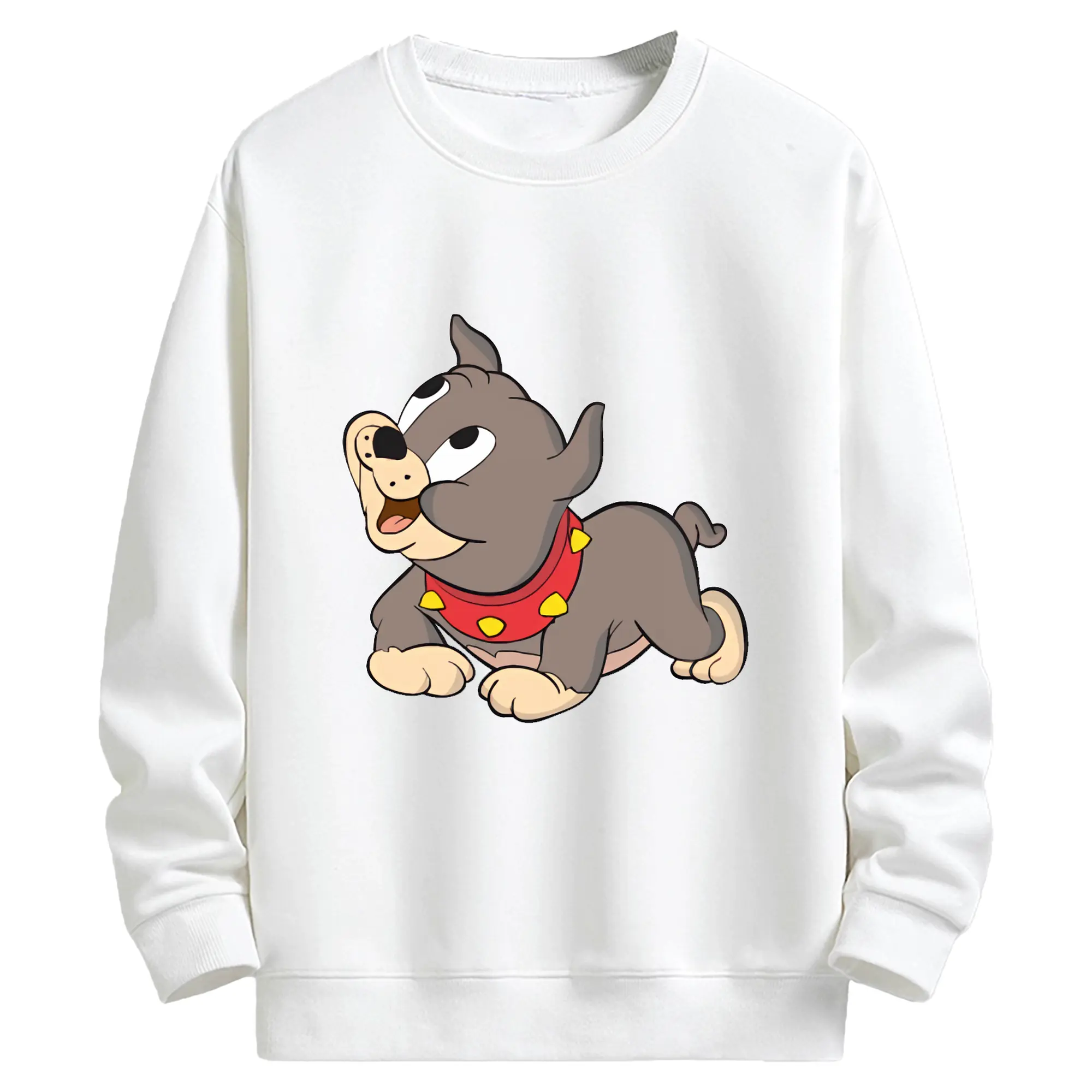 トムとジェリー グッズ タイク - キッズ クルーネックスウェットシャツ ・ フロントプリント ・ 綿80％ ポリエステル20％ ・ 快適 通学 スポーツ 日常使い お散歩用