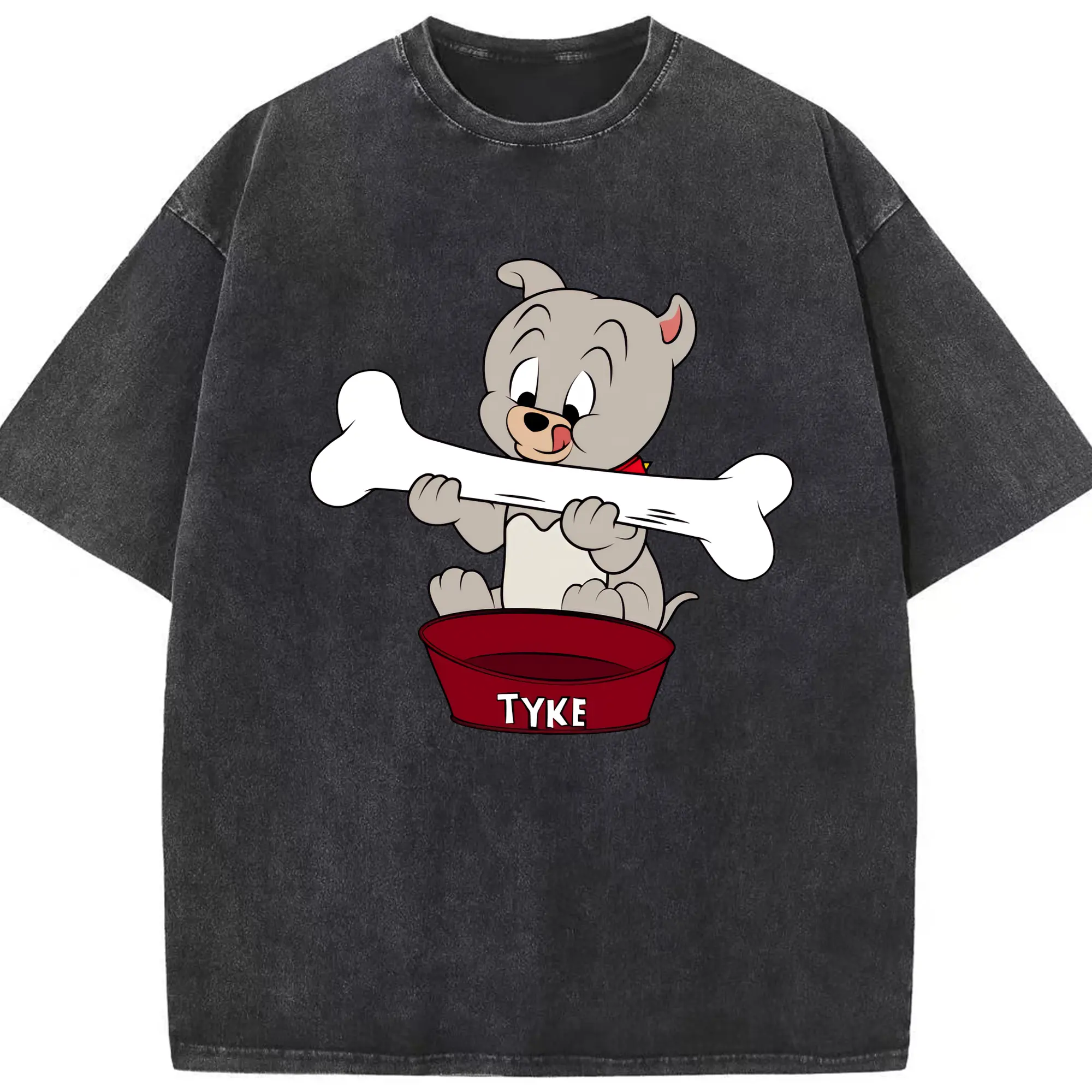 トムとジェリー グッズ タイク - 綿100％ ヴィンテージ風 半袖Tシャツ ・ フロントプリント ・ 柔らか肌触り ・ 通気性 快適 ・ スポーツ カジュアル 外出用