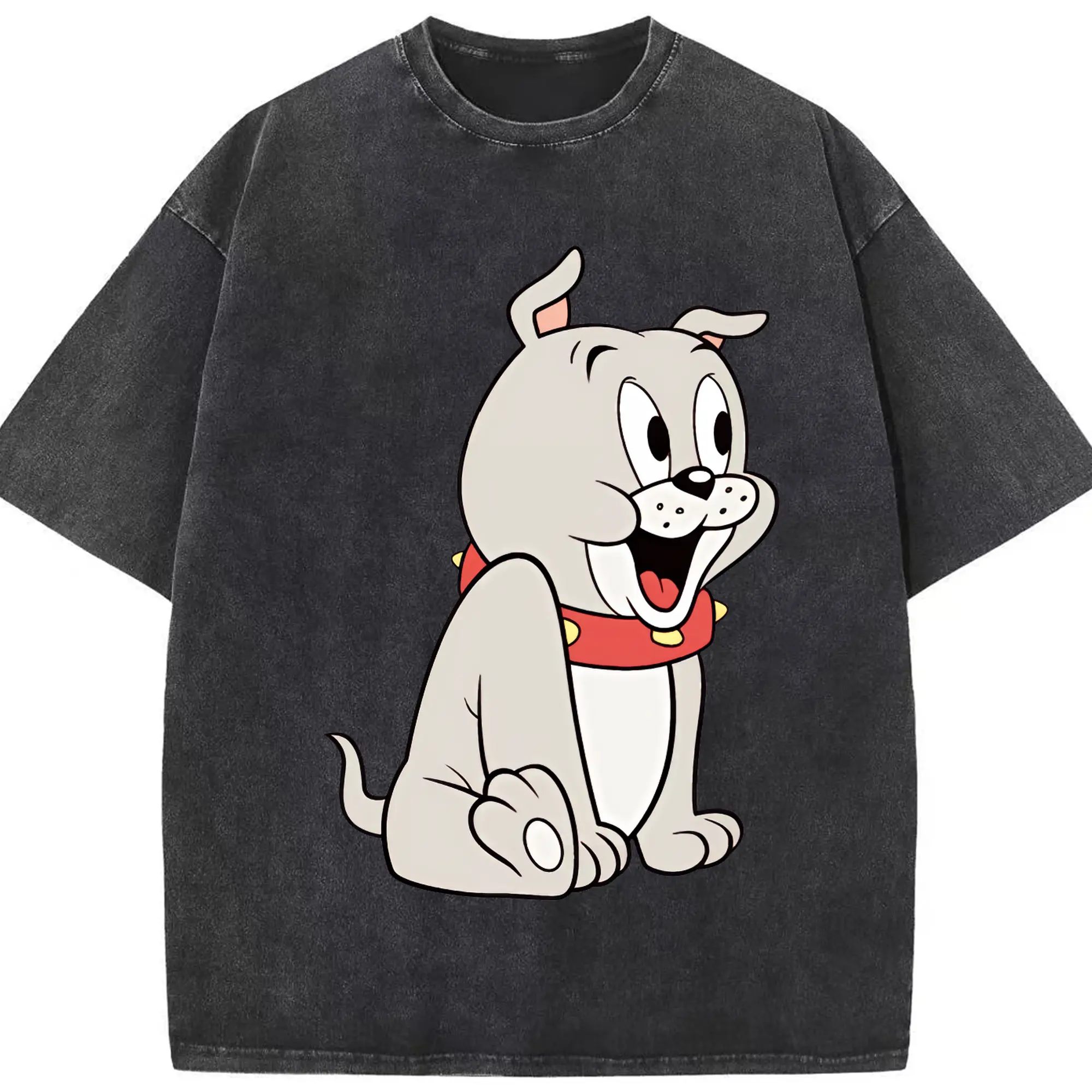 トムとジェリー グッズ タイク - 綿100％ ヴィンテージ風 半袖Tシャツ ・ フロントプリント ・ 柔らか肌触り ・ 通気性 快適 ・ スポーツ カジュアル 外出用