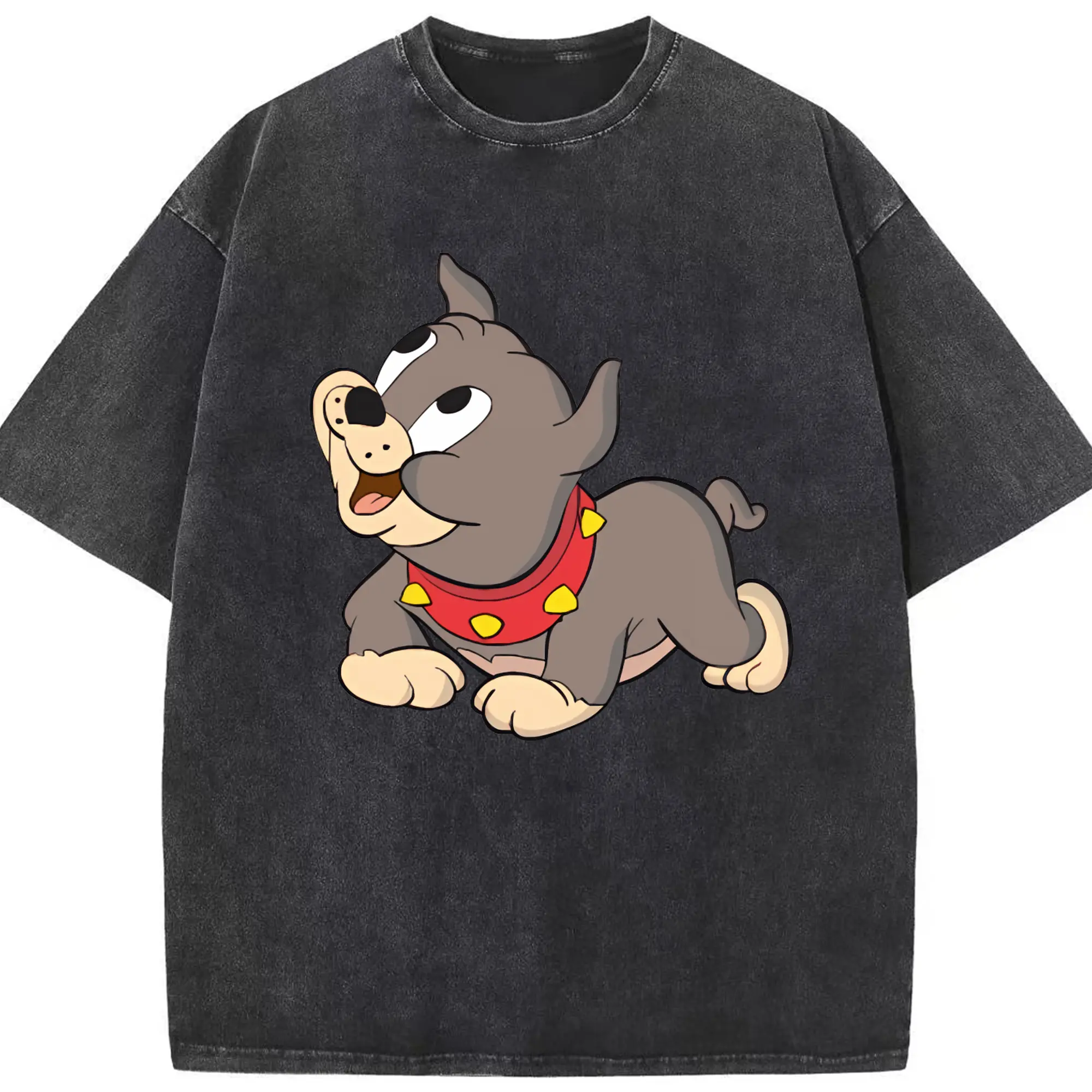 トムとジェリー グッズ タイク - 綿100％ ヴィンテージ風 半袖Tシャツ ・ フロントプリント ・ 柔らか肌触り ・ 通気性 快適 ・ スポーツ カジュアル 外出用