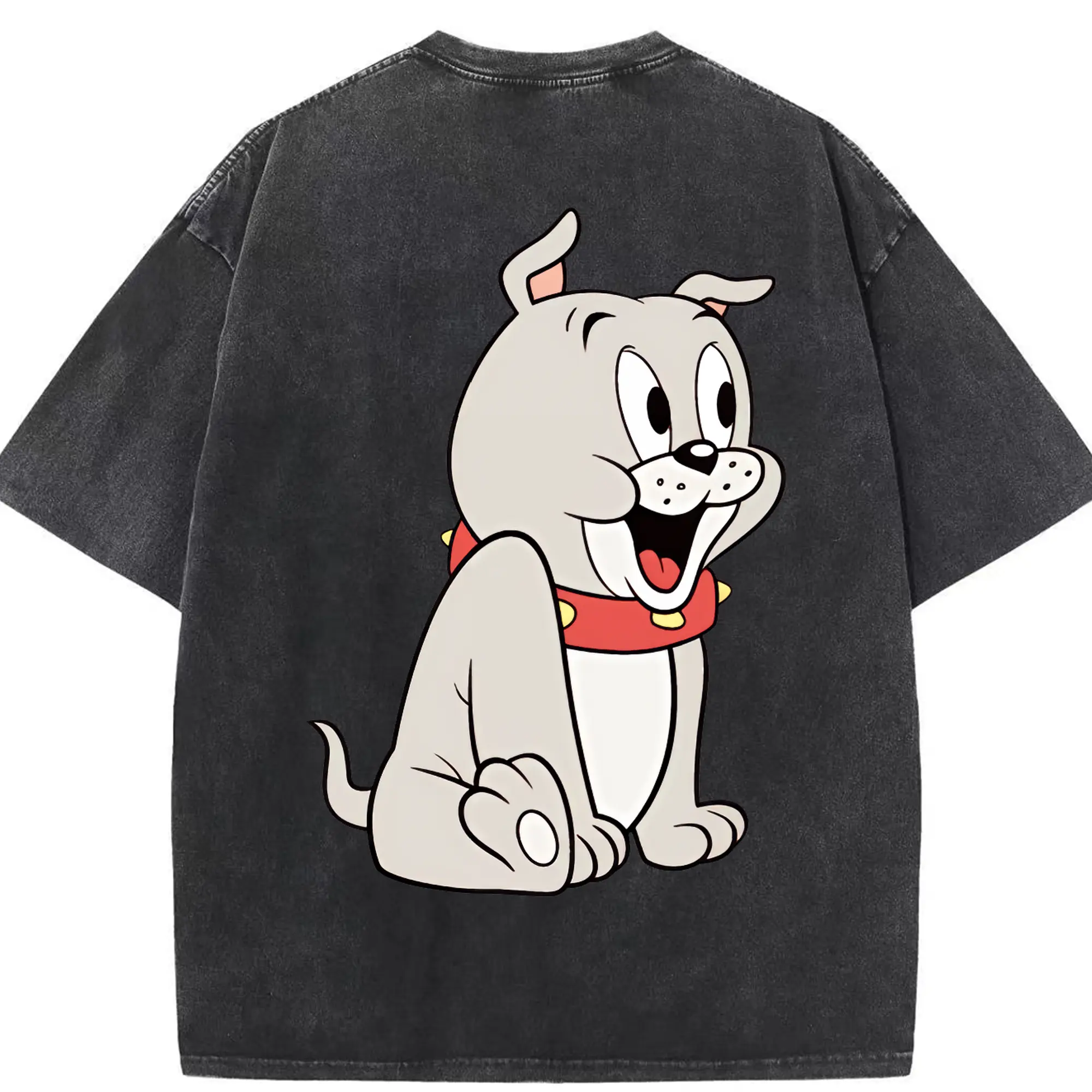 トムとジェリー グッズ タイク - 綿100％ ヴィンテージ風 半袖Tシャツ ・ 背面プリント ・ 柔らか肌触り ・ 通気性 快適 ・ スポーツ カジュアル 外出用