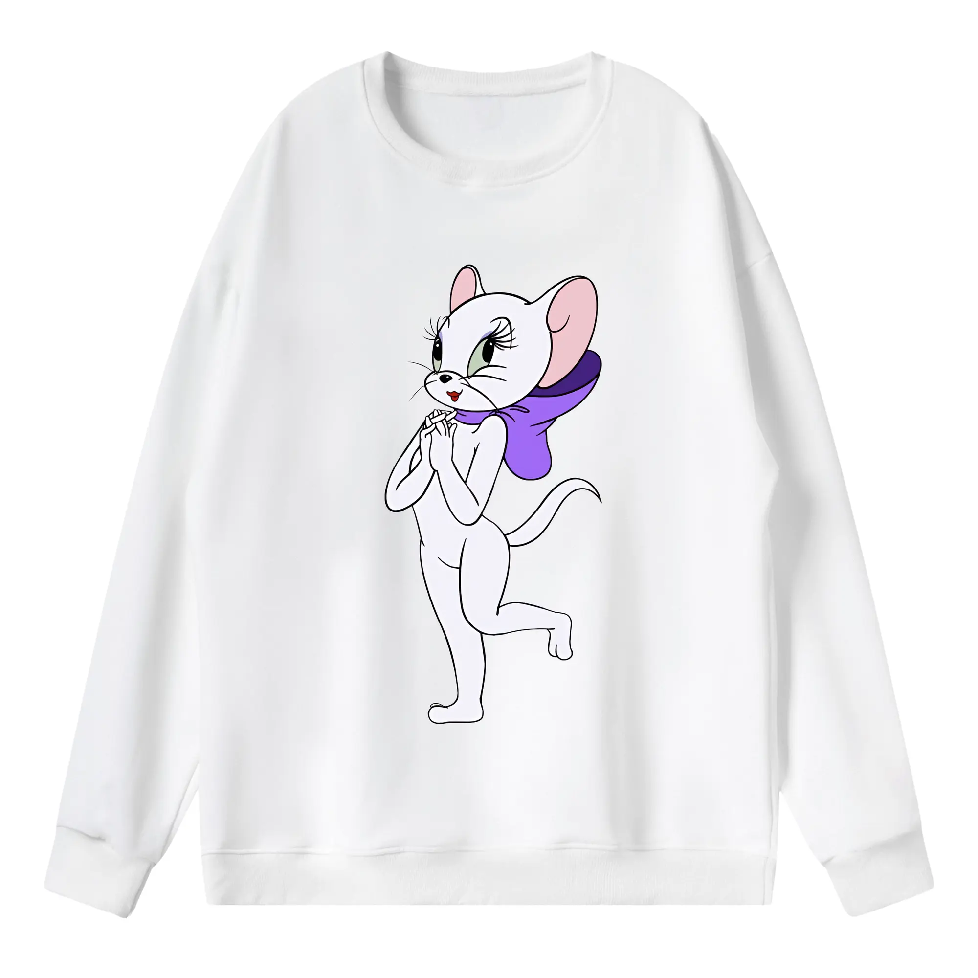 トムとジェリー グッズ トゥードルズ・ガロア - 薄手 クルーネック スウェット 裏毛260g · ポリエステル 春秋向け カジュアル 男女兼用 · トレーナー デイリー スポーツ 散歩に最適