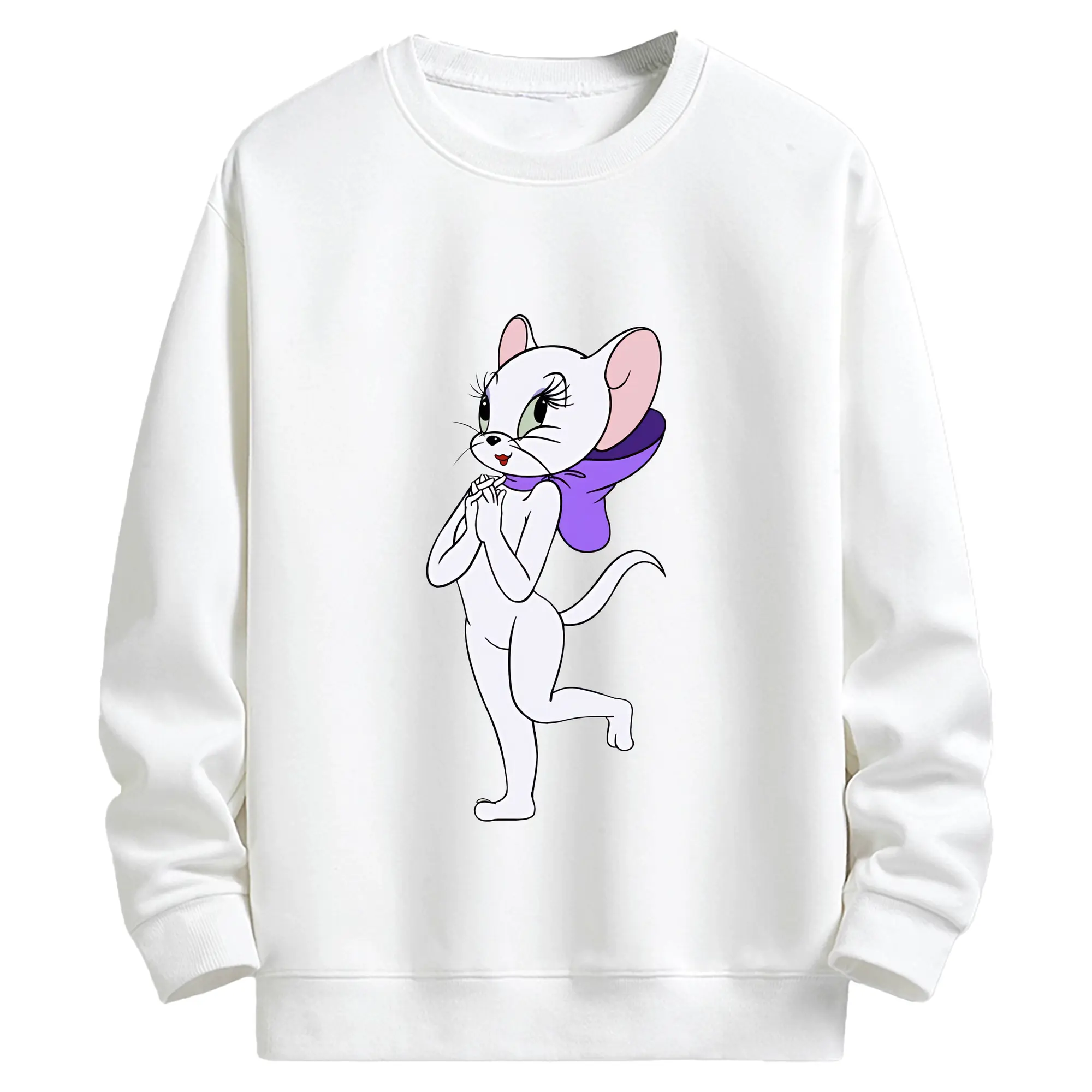 トムとジェリー グッズ トゥードルズ・ガロア - キッズ クルーネックスウェットシャツ ・ フロントプリント ・ 綿80％ ポリエステル20％ ・ 快適 通学 スポーツ 日常使い お散歩用